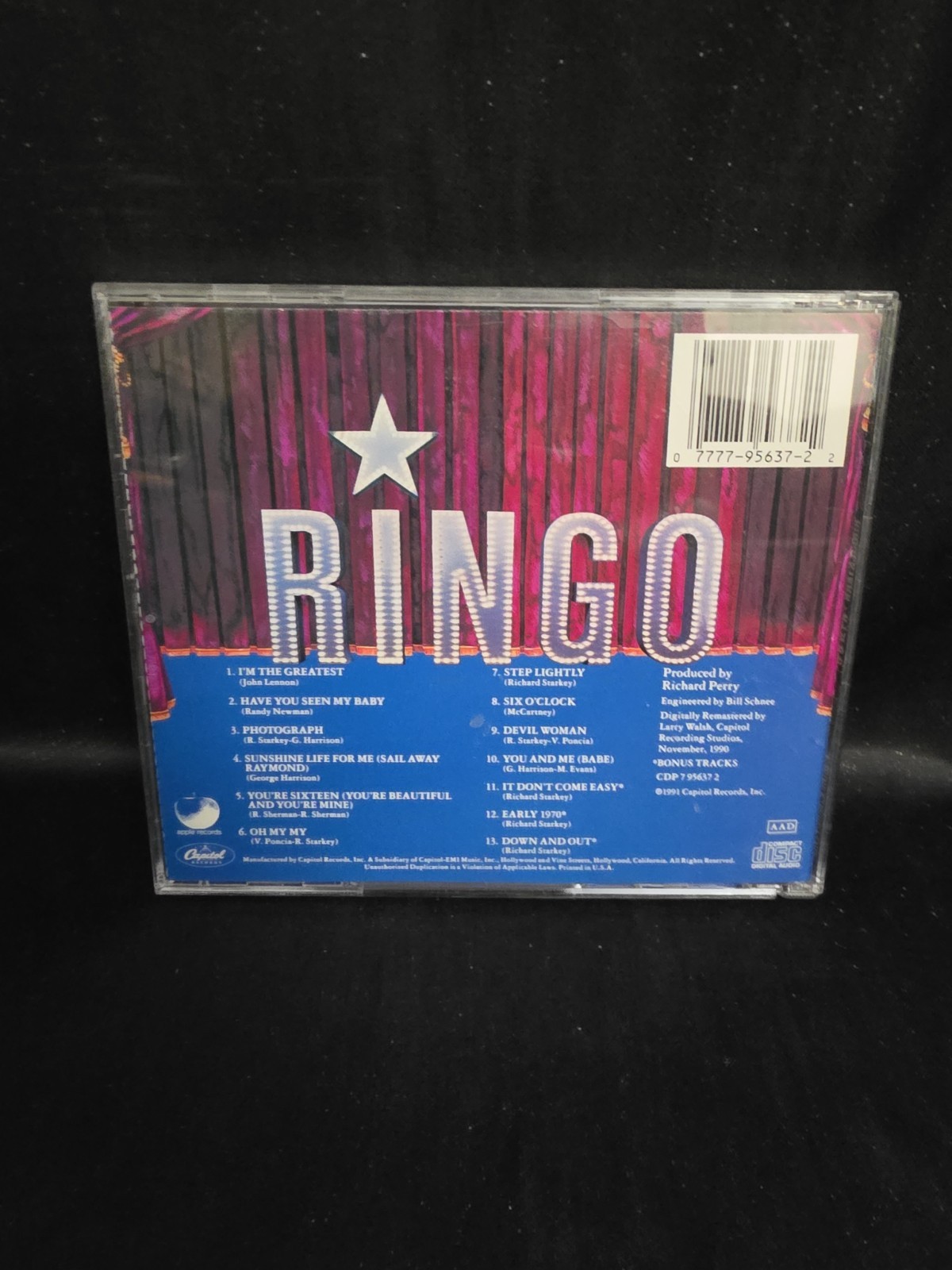 Ringo by Starr, Ringo (CD - 1991)