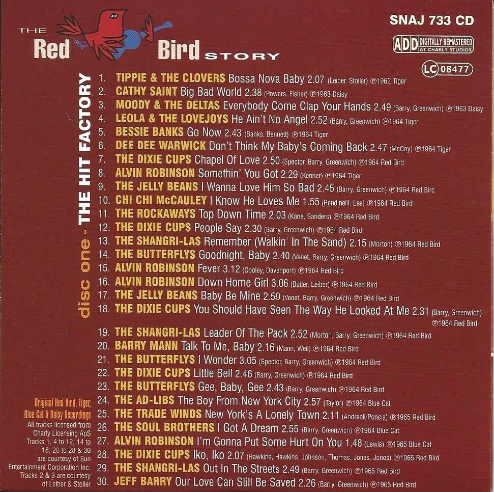 THE RED BIRD STORY - 2001 CHARLY - 3 X CD BOX SET - [VARIOUS ARTISTS] LIKE NEW!