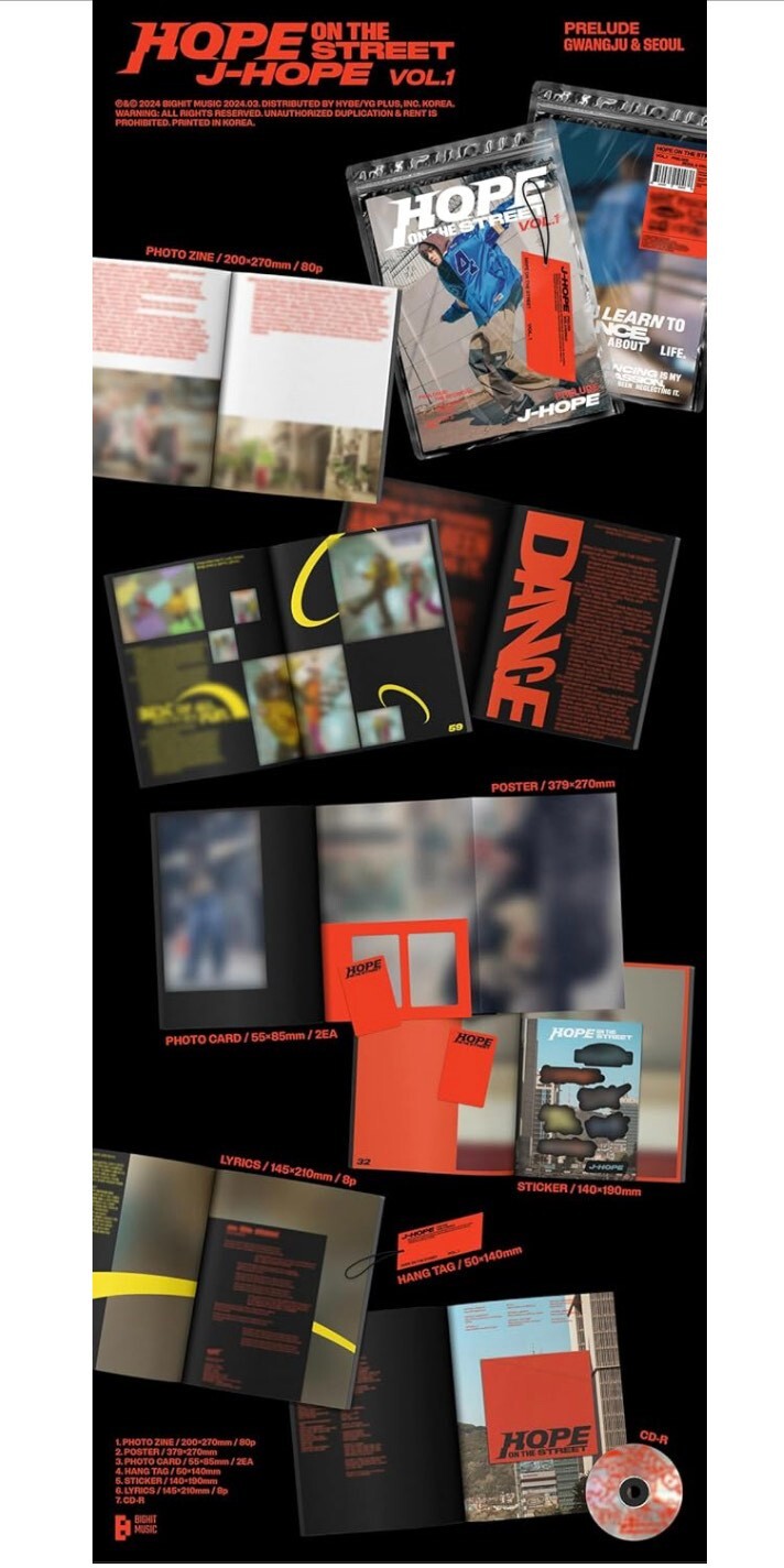 j-hope (bts) HOPE ON THE STREET VOL.1 (CD) / Prelude or Interlude / NEW - SEALED