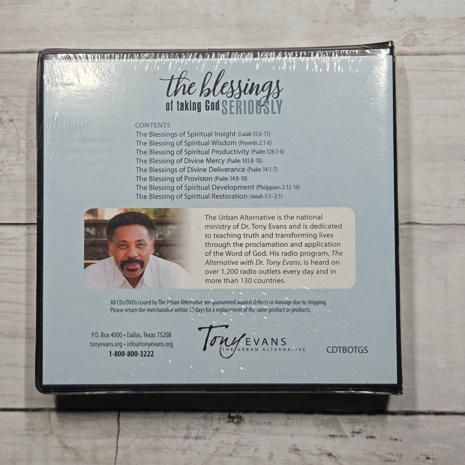 Tony Evans The Blessings of Taking God Seriously CD Set Religious New Sealed