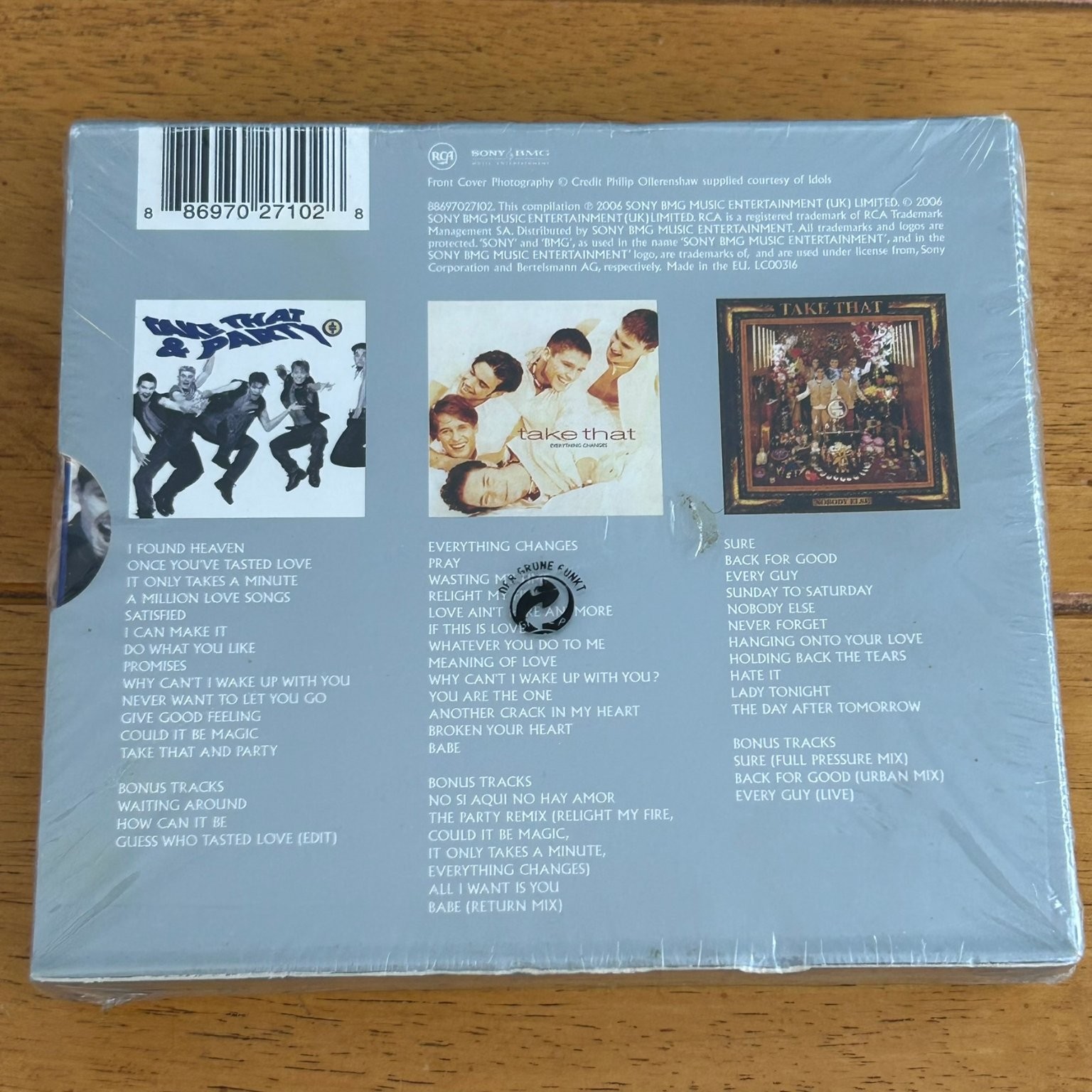 Take That – The Platinum Collection CD 3-disc 2004 Pop Boy Band Sony BMG