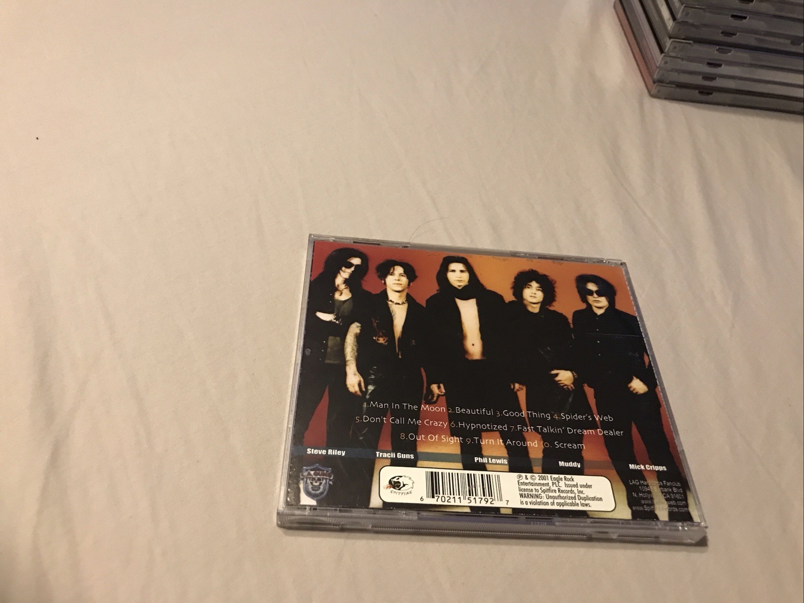 Man in the Moon L.A. Guns N Roses CD Apr 2001 Spitfire Records USA RARE OOP