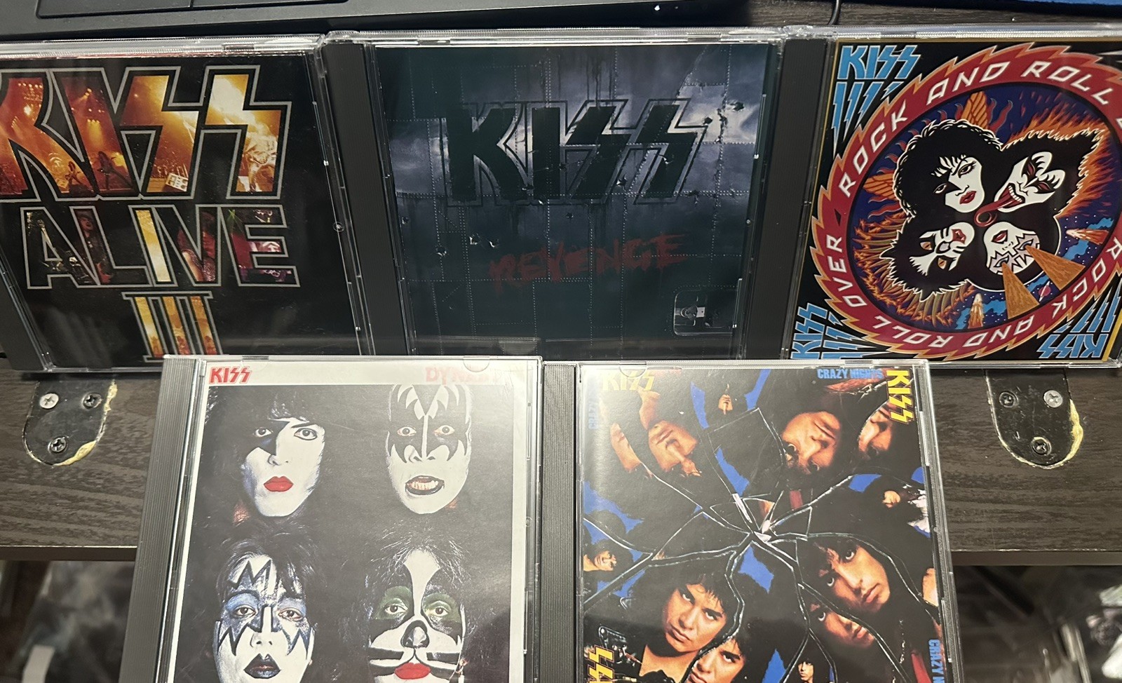 KISS-JAPAN IMPORT CD LOT-MINT-ALIVE 3,REVENGE,CRAZY NIGHTS, RnR OVER,DYNASTY