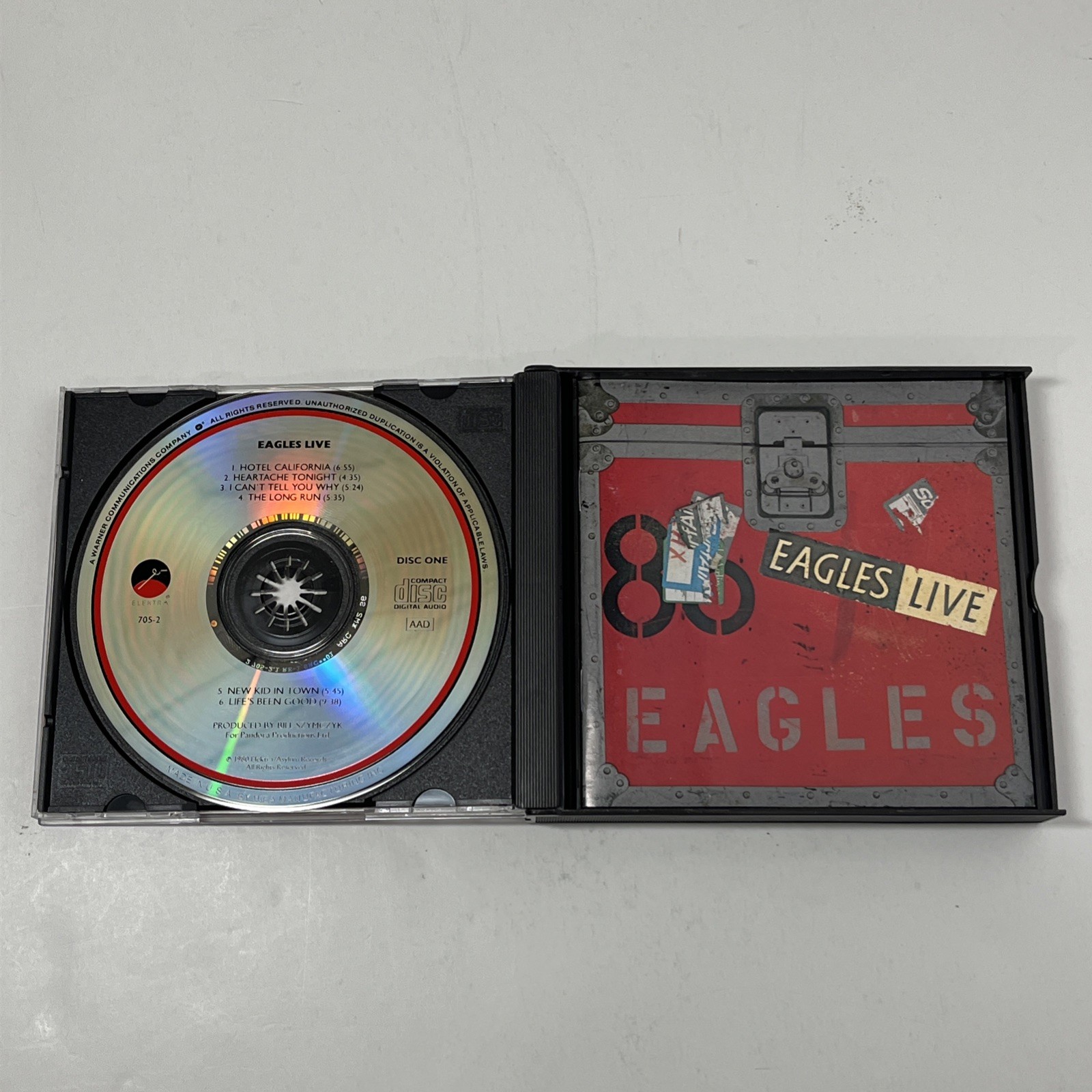 Eagles - Eagles Live 2xCD Booklet 1998 Elektra Records Classic Country Rock VG+