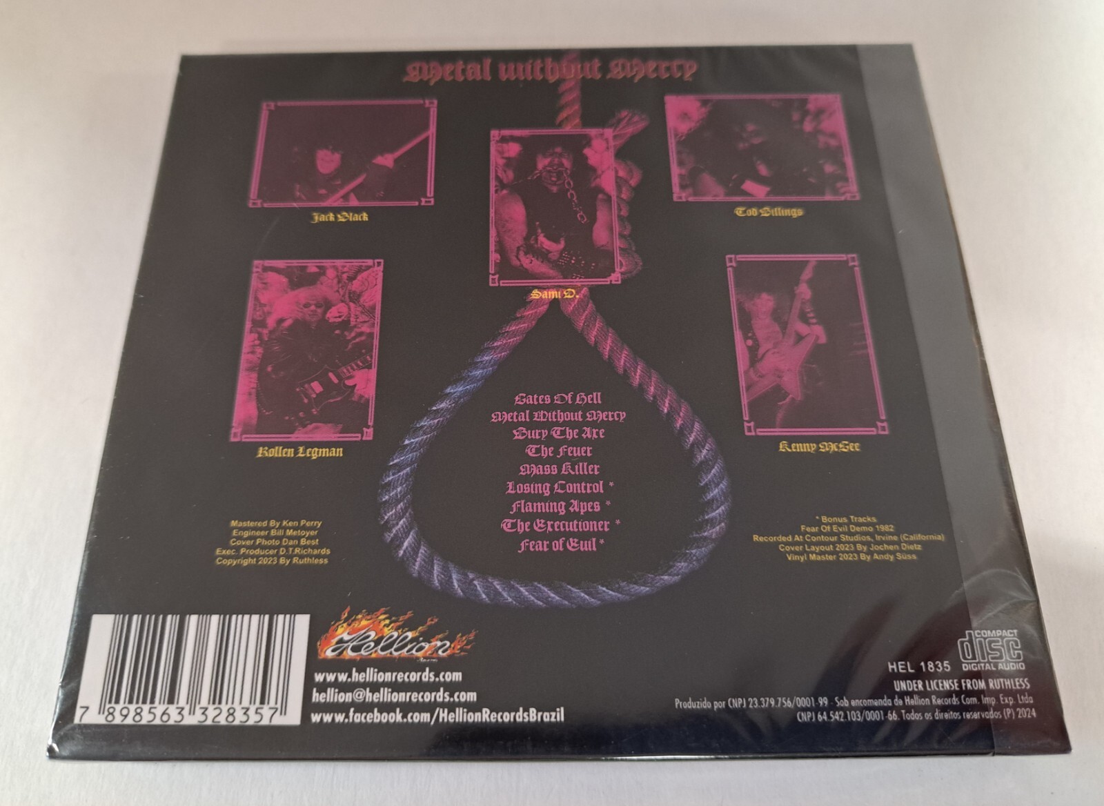 Ruthless Metal Without Mercy New CD O-Card Brazil Heavy Metal Power Reissue