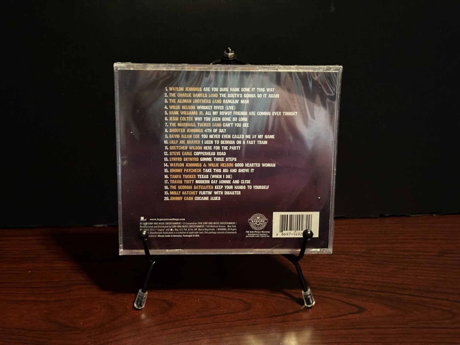Various Artists The Very Best Of Outlaw Country Legacy Recordings 2008 Brand New
