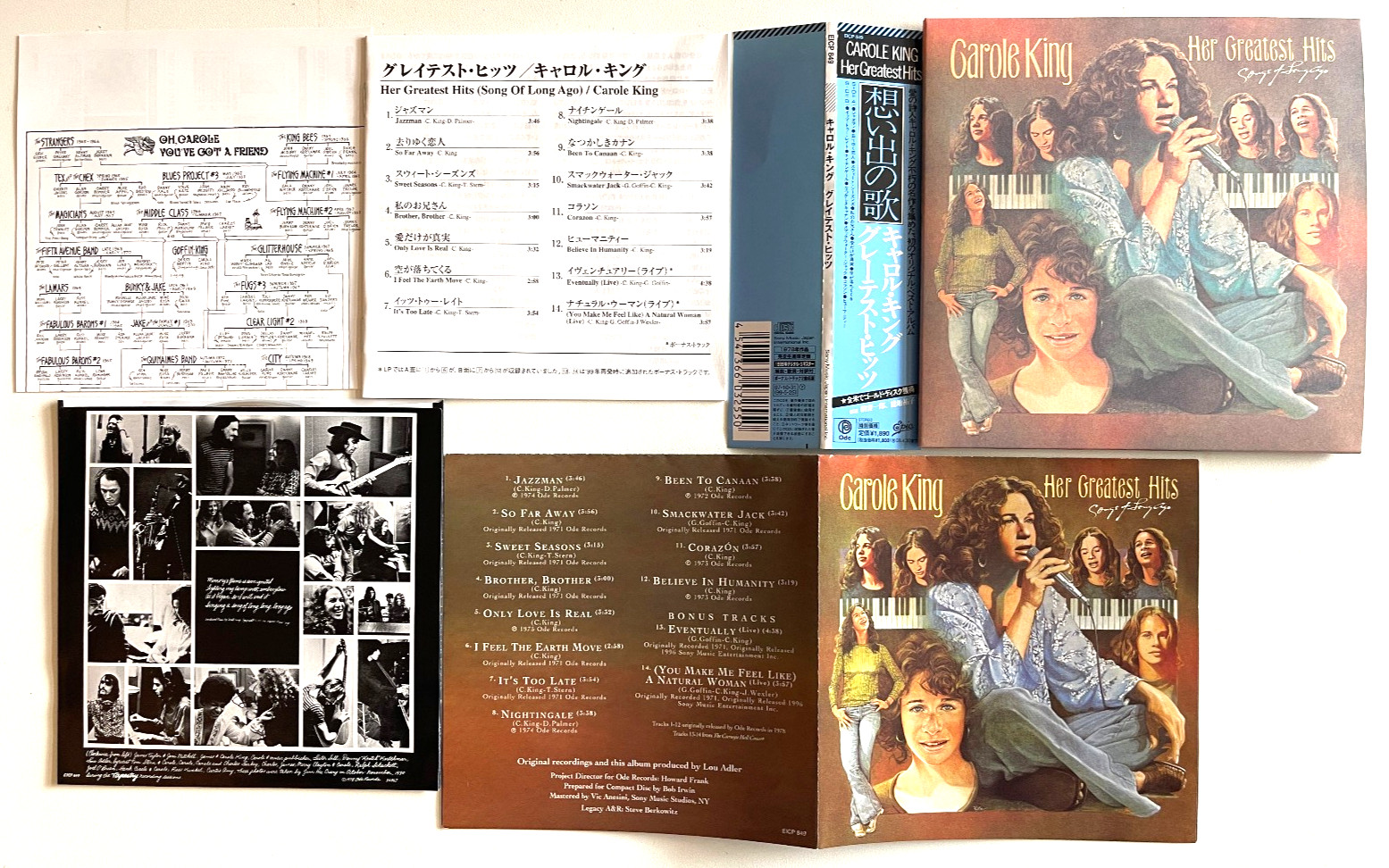 Carole King Her Greatest Hits Mini LP CD Paper Sleeve OBI EICP-849 Japan Limited