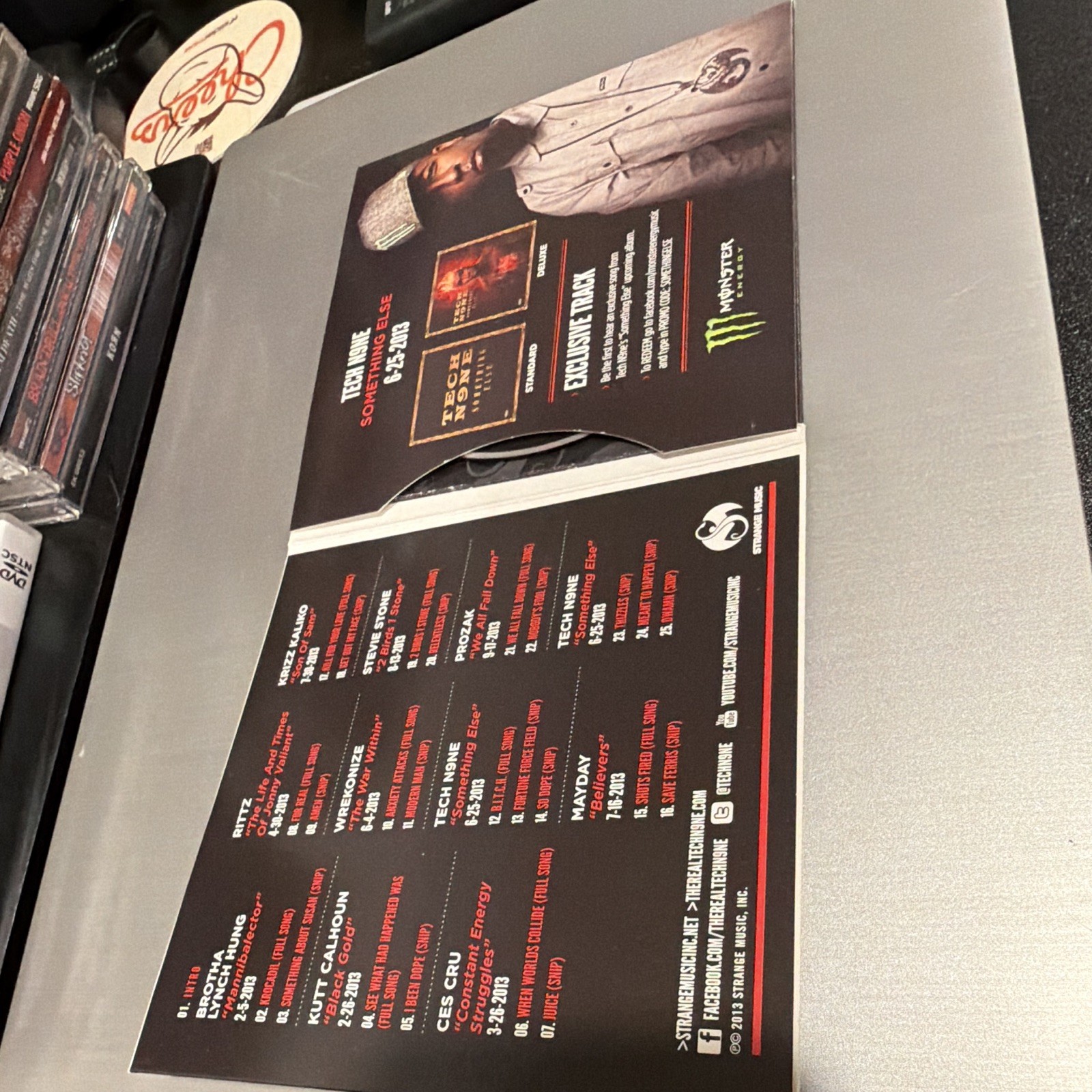 Strange Music Independent Powerhouse Sampler CD 2013 Rap Card Sleeve Advisory