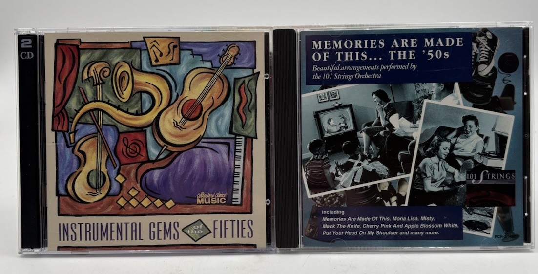 2 CD Lot: Instrumental Gems + Memories of the 1950s – Vintage Hits