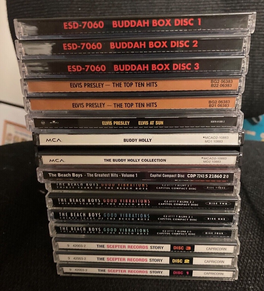 7 CD Collection - Buddha / Elvis / Buddy Holly / Beach Boys / Sceptor + More