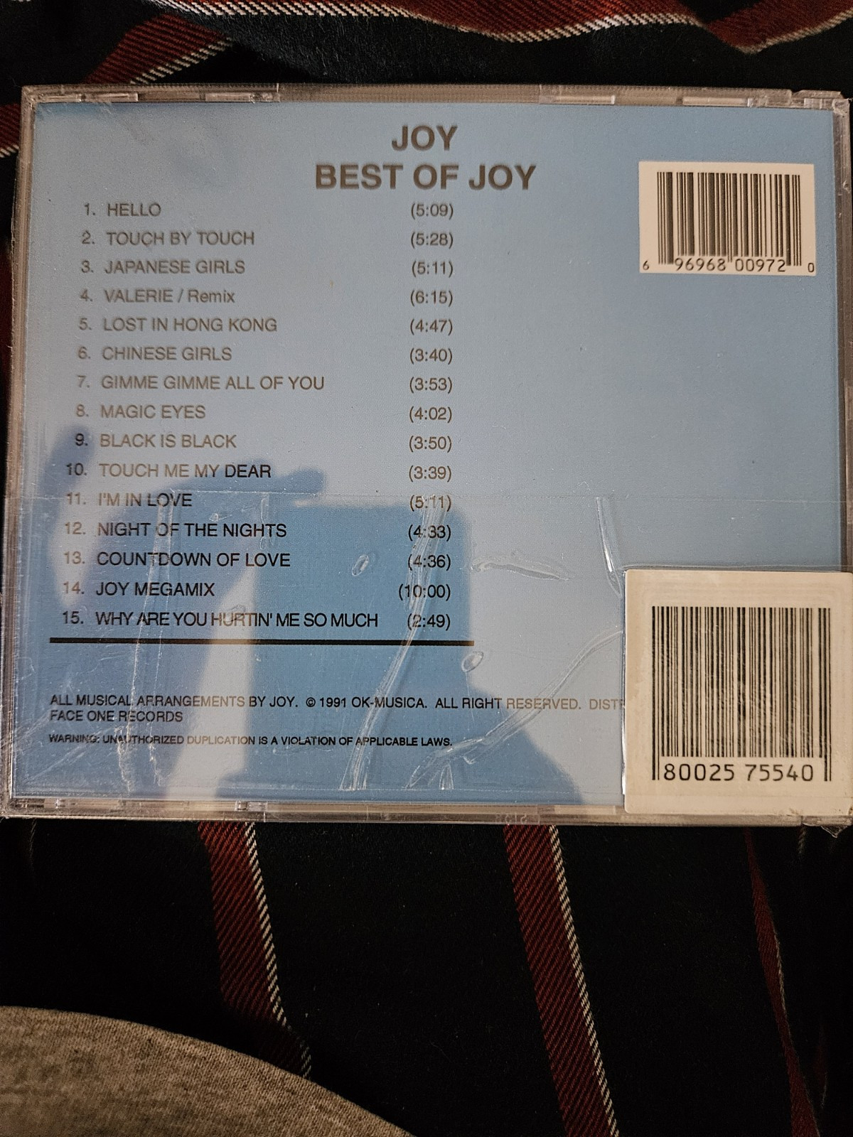 JOY CD Best Of Joy (Hello, Touch By Touch, Valerie...) Euro Disco Classic, Italo