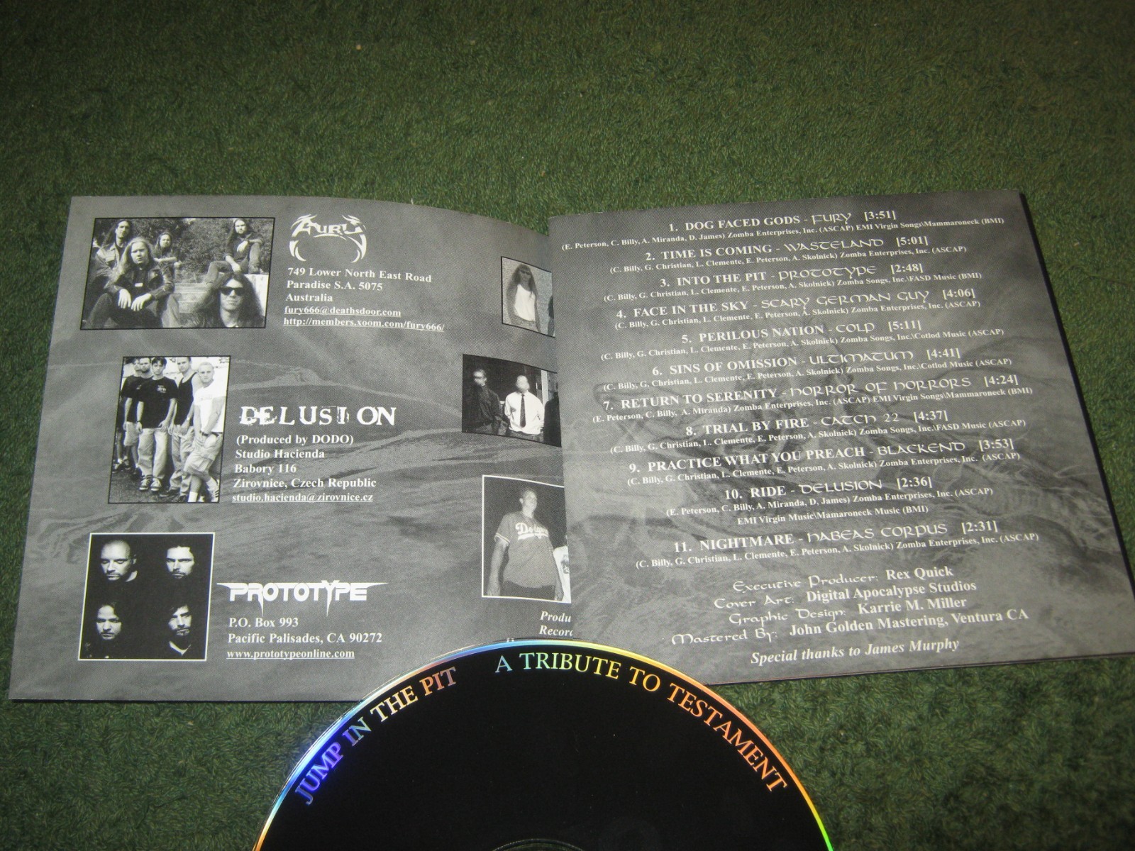 Jump In The Pit- Tribute To Testament cd) prototype blackend wasteland ultimatum