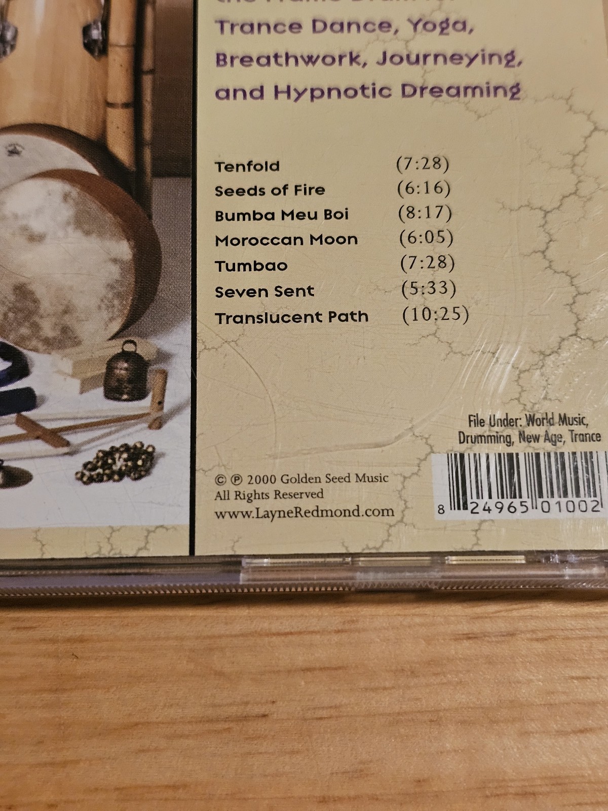 Trance Union by Layne Redmond & Tommy Brunjes (CD, 2000, Golden Seed Music) VG