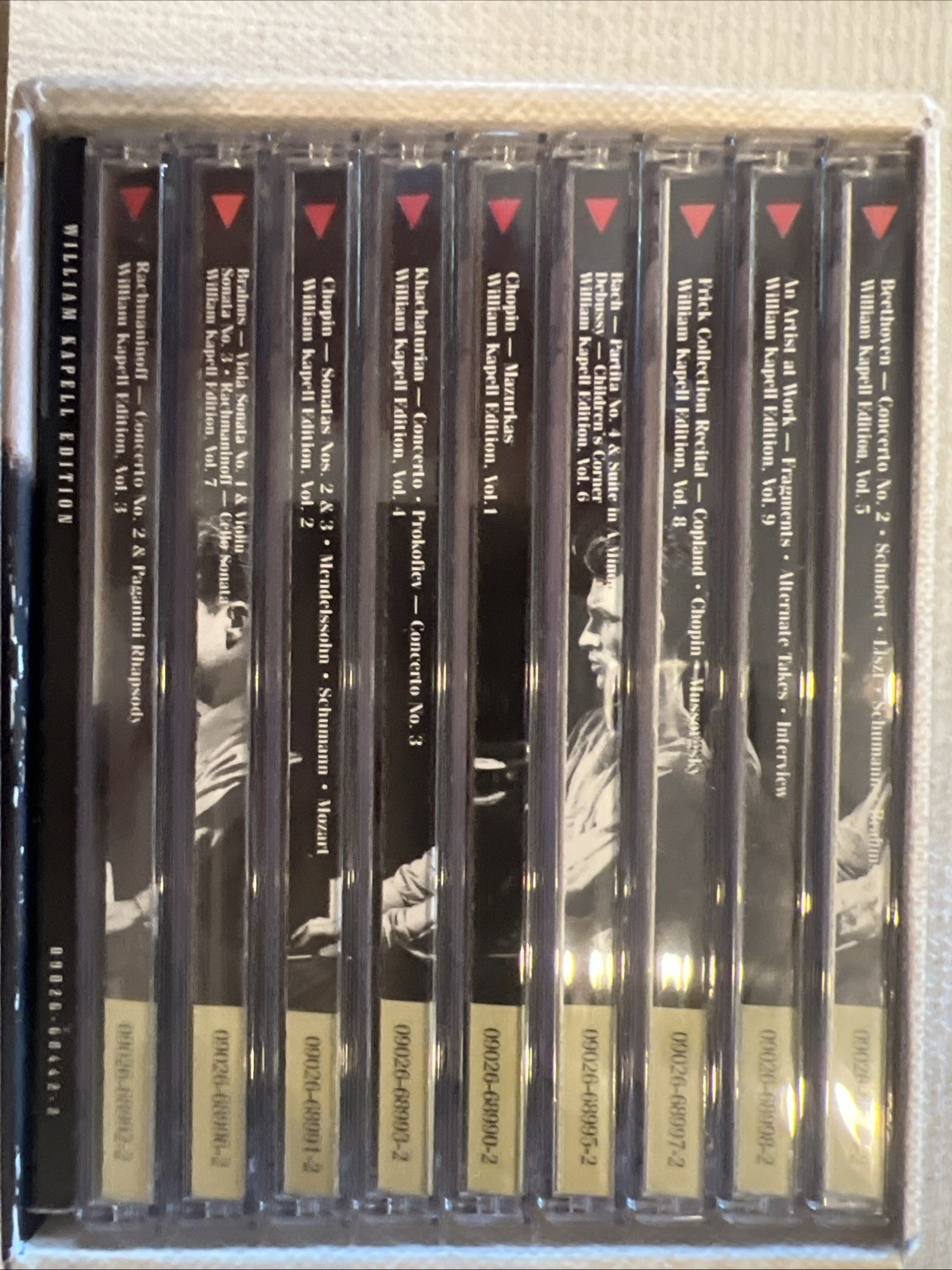 William Kapell Edition 9x CD Box Set RCA Red Seal 1998 Remastered With Booklet.