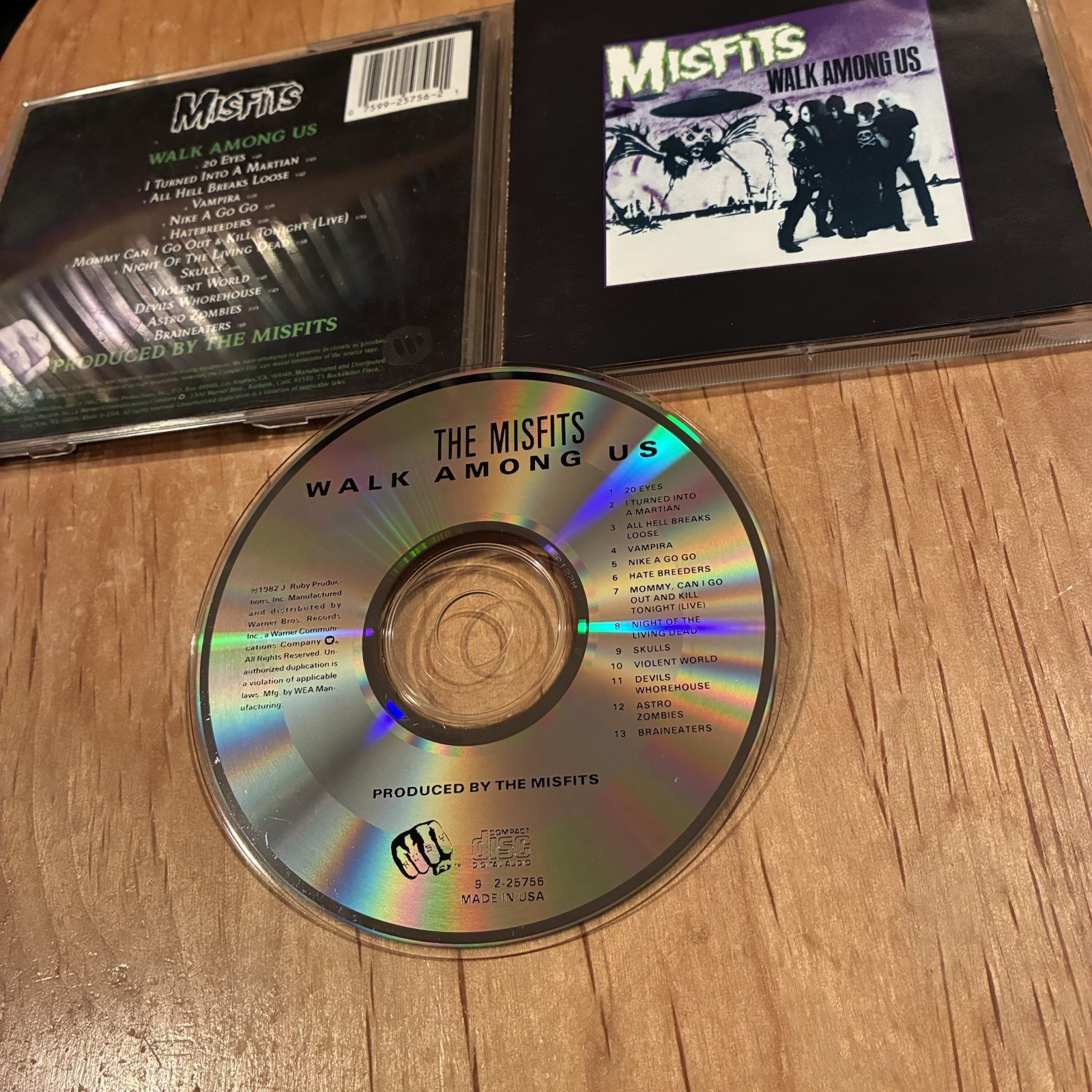 Misfits – Walk Among Us CD 80s US press glenn danzig samhain metallica balzac