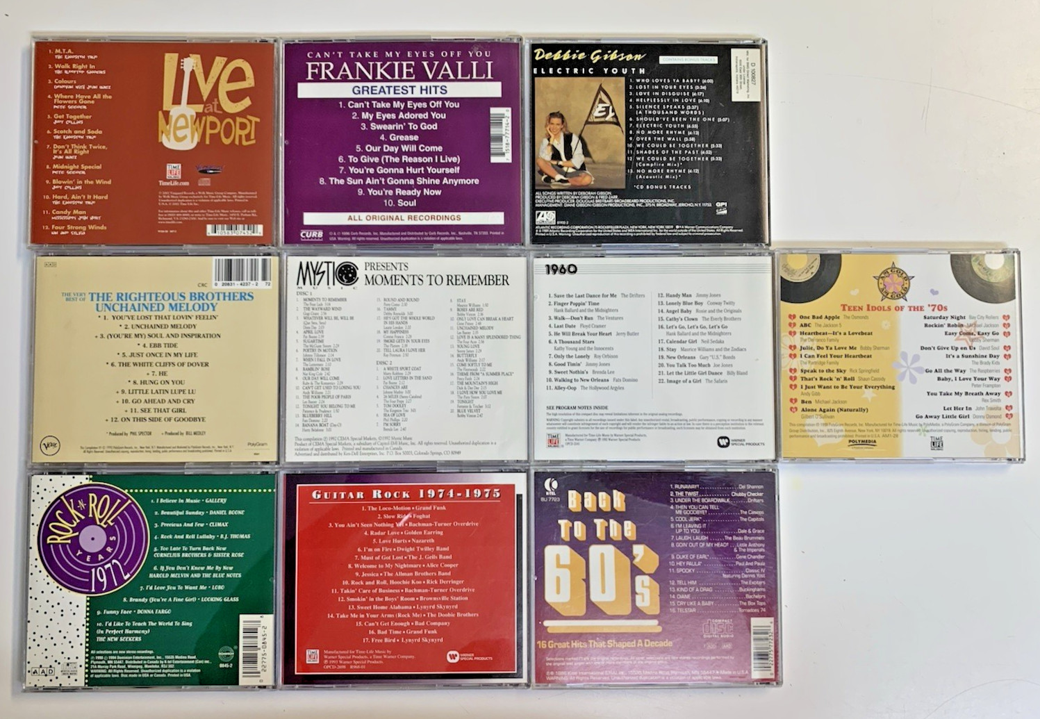 Lot of 10 CDs 1960's and 1970's Variety See Description for list