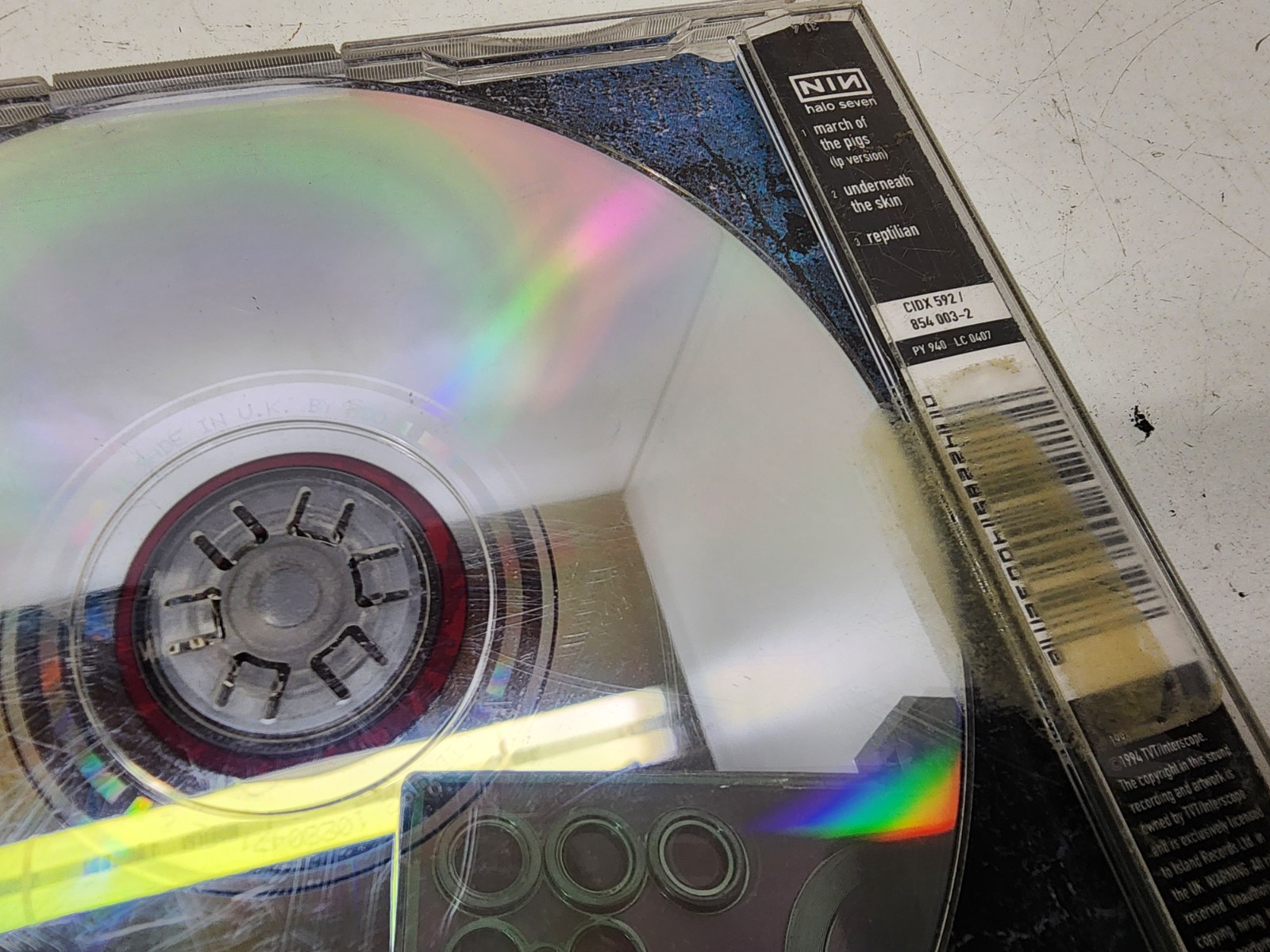 Nine Inch Nails Halo 7 March Of The Pigs CD 1994 1st Edition Import UK Disc 2/2