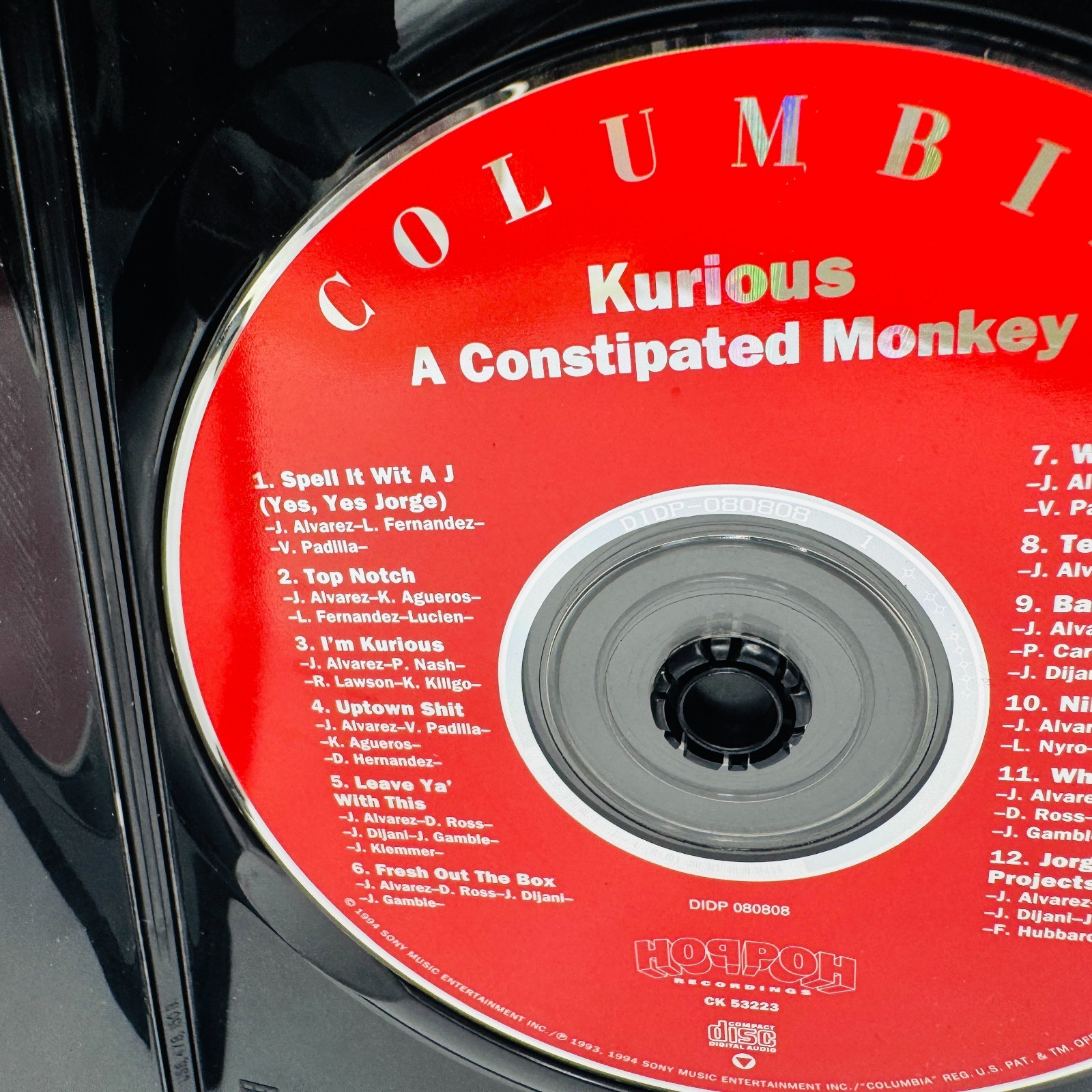 A Constipated Monkey Kurious (CD, Jan-1994, Sony Music Distribution) DISC ONLY