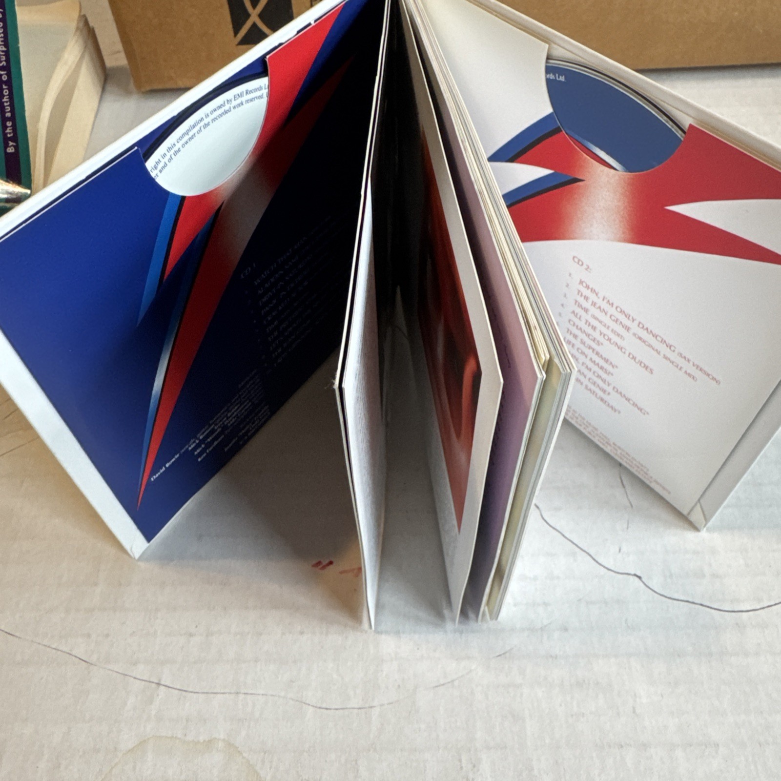DAVID BOWIE Aladdin Sane 2-CD 30th Ann. Ed; hard cover bklt rare unplayed ITALY
