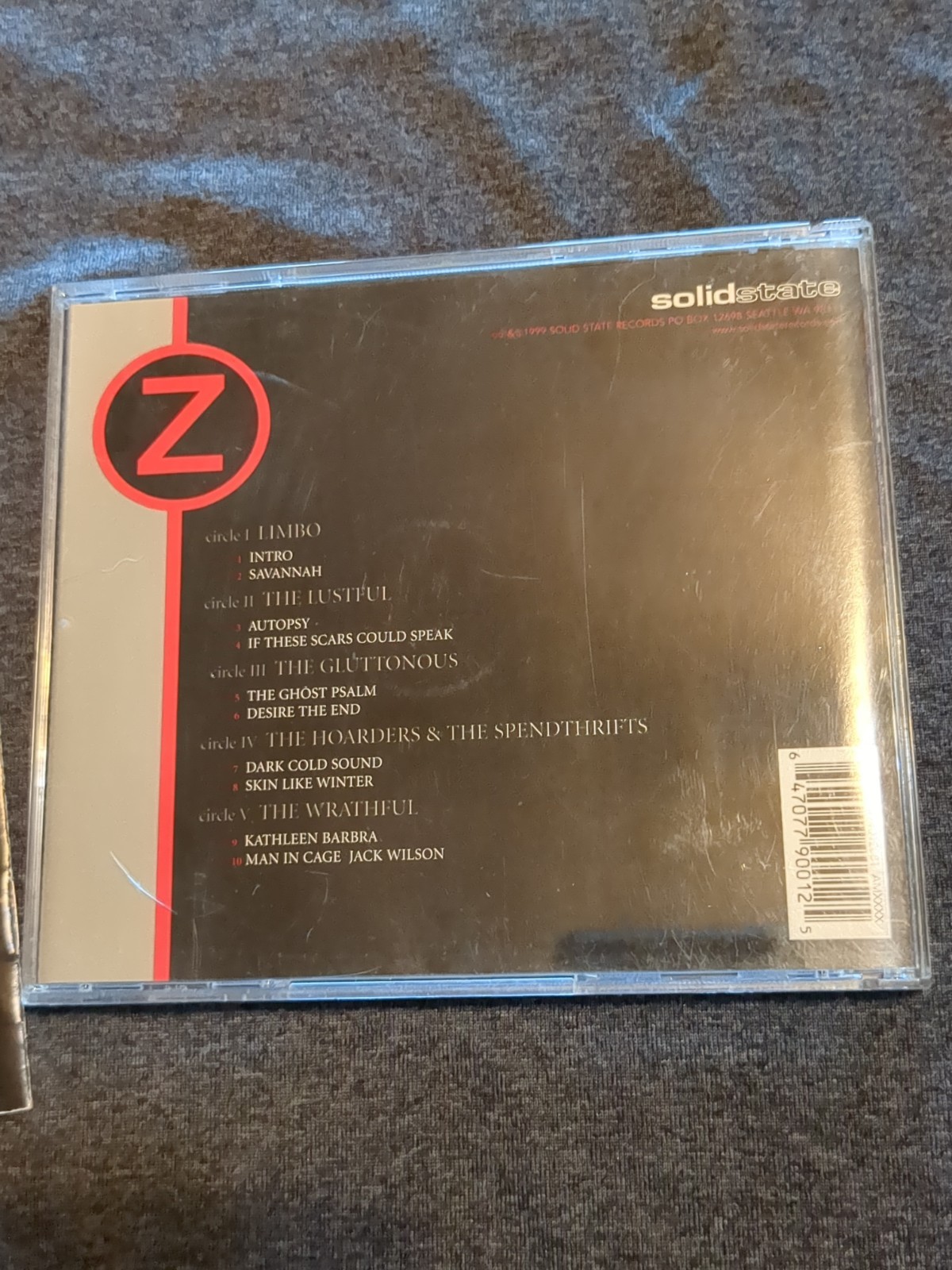 CD ZAO Liberate Te Ex Inferis save yourself from hell rare black tray *scratched