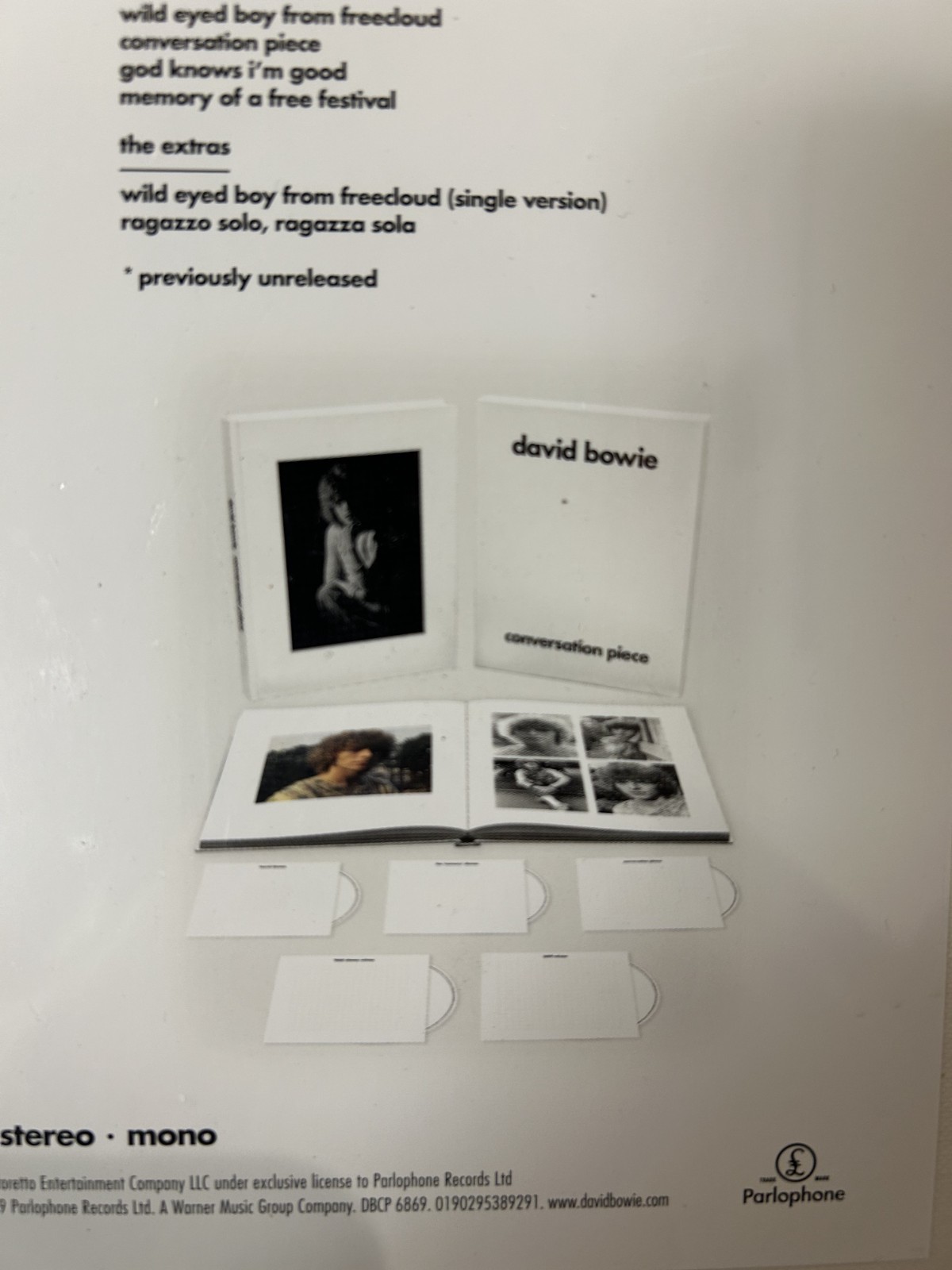 David Bowie – Conversation Piece DBCP 6869 EU 5CD Box Set SEALED
