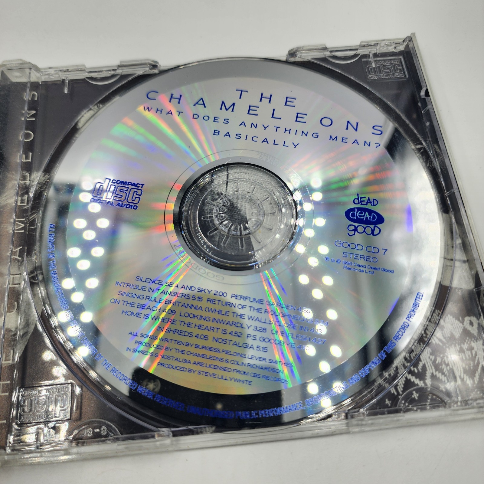 The Chameleons - What Does Anything Mea? Basically CD Dead Good 1995 *pre-owned