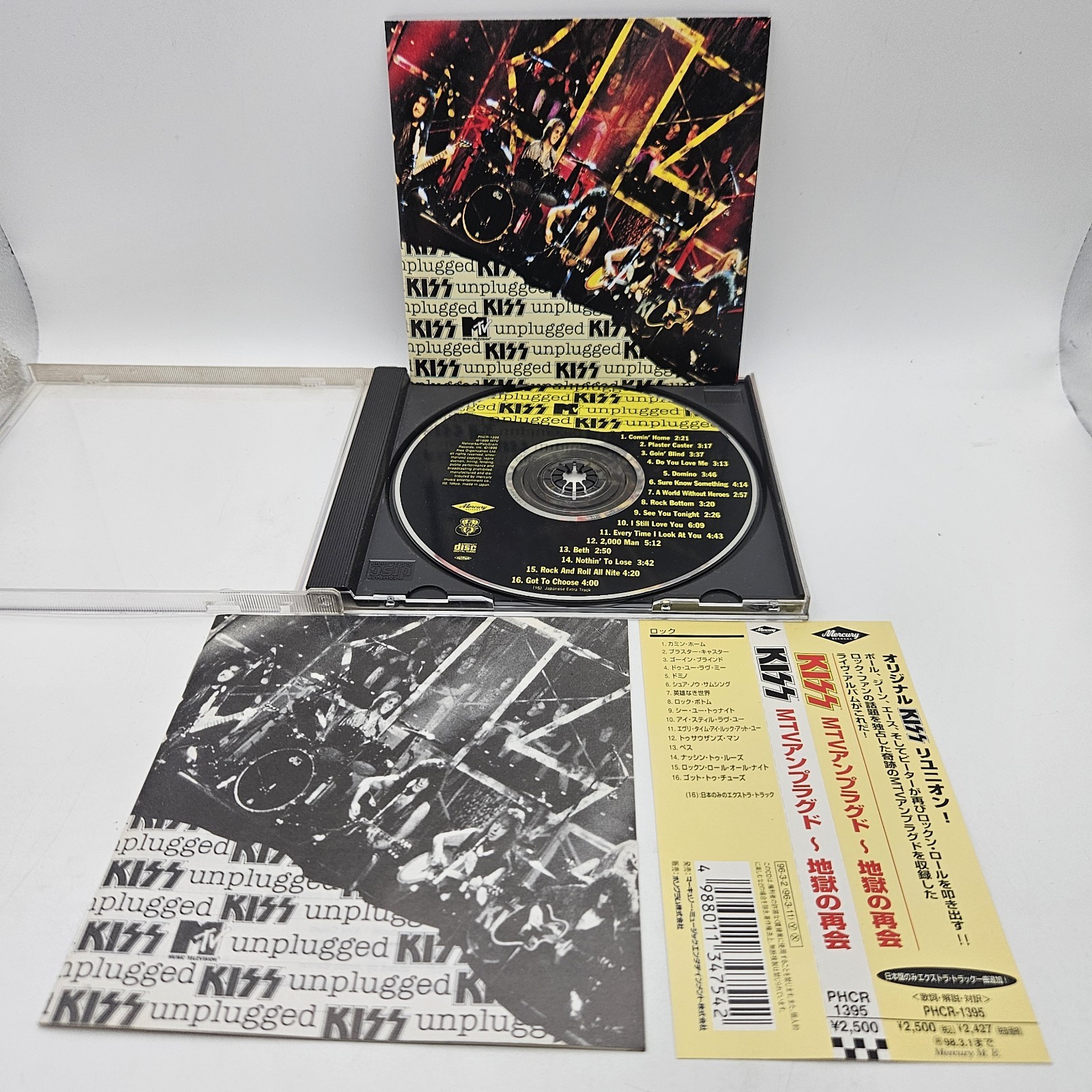 KISS MTV Unplugged Japan 1st Edition CD PHCR-1395 w/OBI Extratrack 16tracks 1996