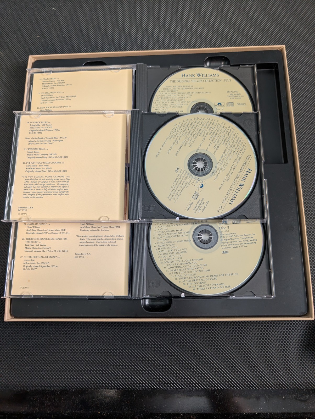 Hank Williams - The Original Singles Collection Plus 1993, 3 CD Box Set
