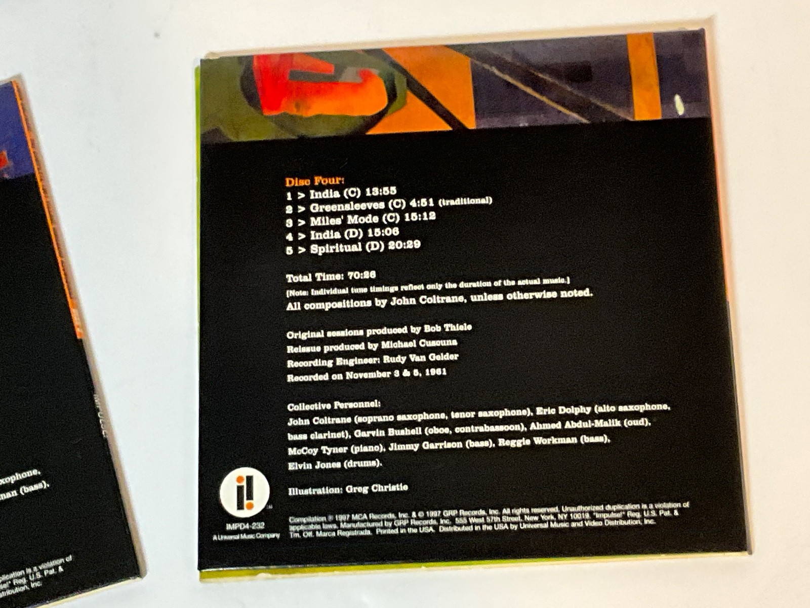John Coltrane The Complete 1961 Village Vanguard Recordings 4 CD Box Set