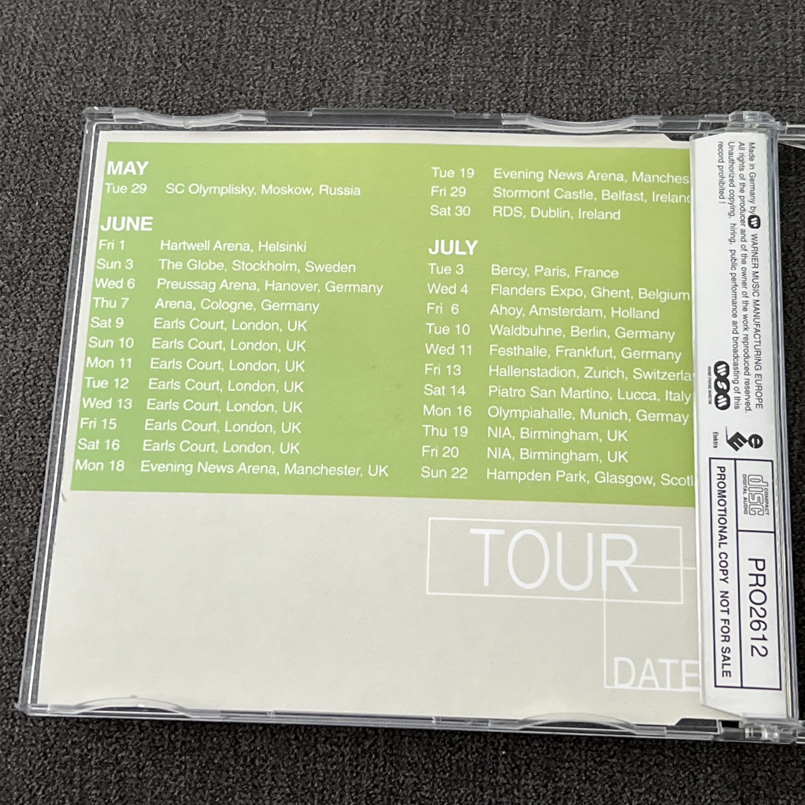 PROMO Eagles – Radio Sampler 2001 Europe Cd Compilation PRO2612