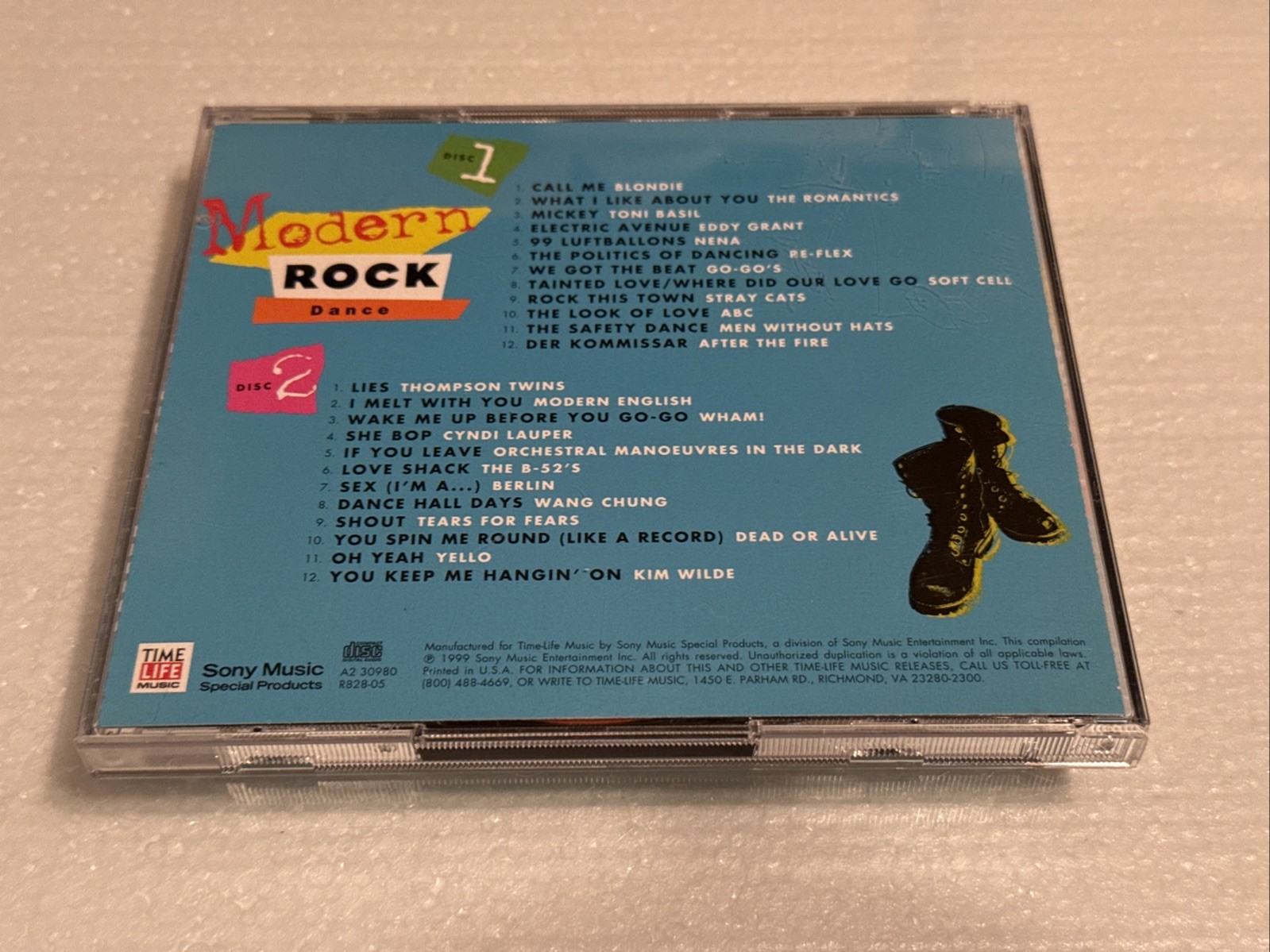 TIME LIFE MODERN ROCK DANCE 2 CD BLONDIE TEARS FOR FEARS SOFT CELL ROMANTICS ABC