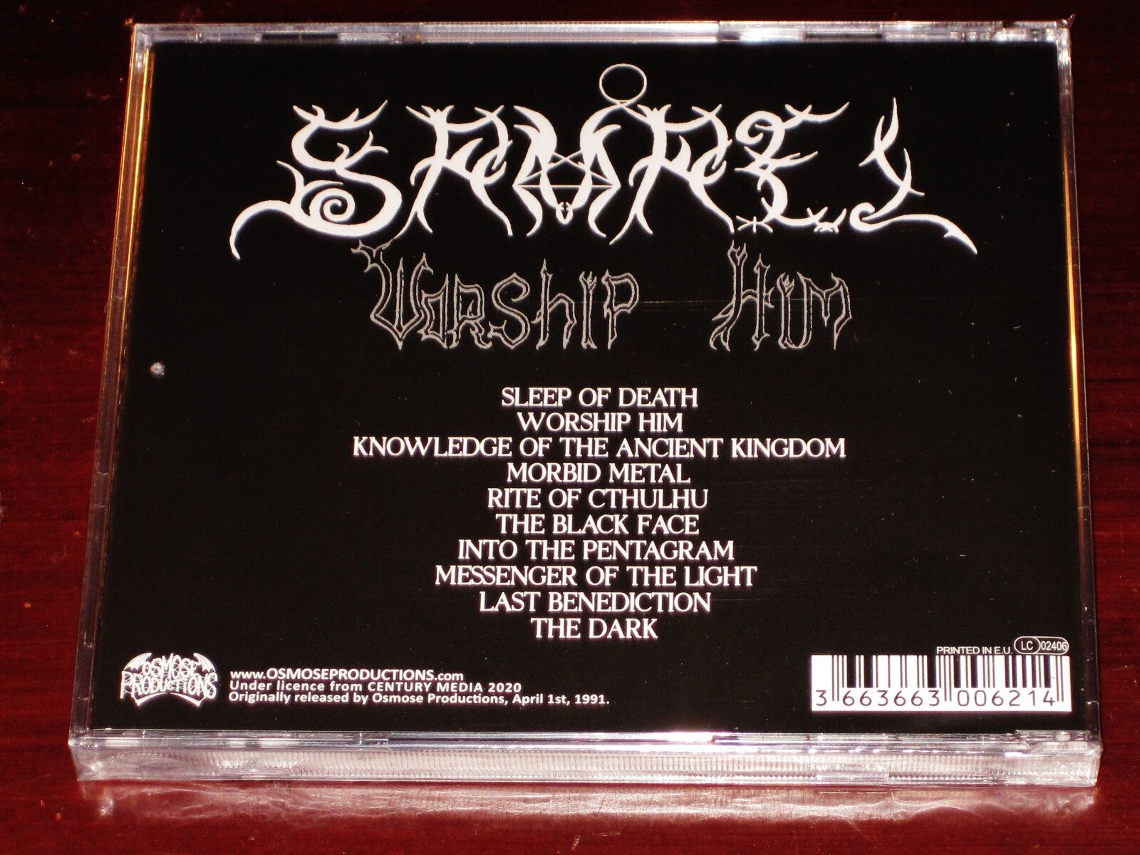 Samael: Worship Him CD 2020 Osmose Productions France OPCD001-666 Jewel Case NEW