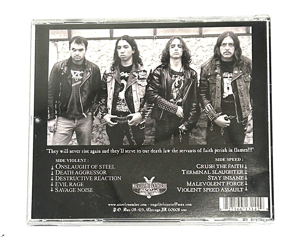 Enforcer – 'Violent Speed Assault' - **Rare** Chile Thrash/Speed Metal CD