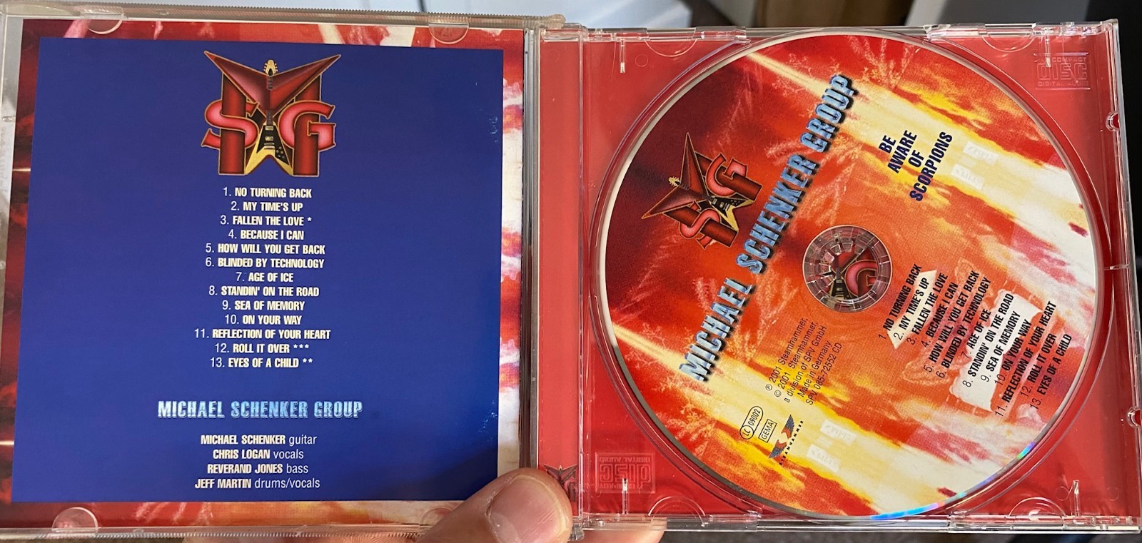 Michael Schenker Group - 'Be Aware Of Scorpions' 2001 CD Very Good condition