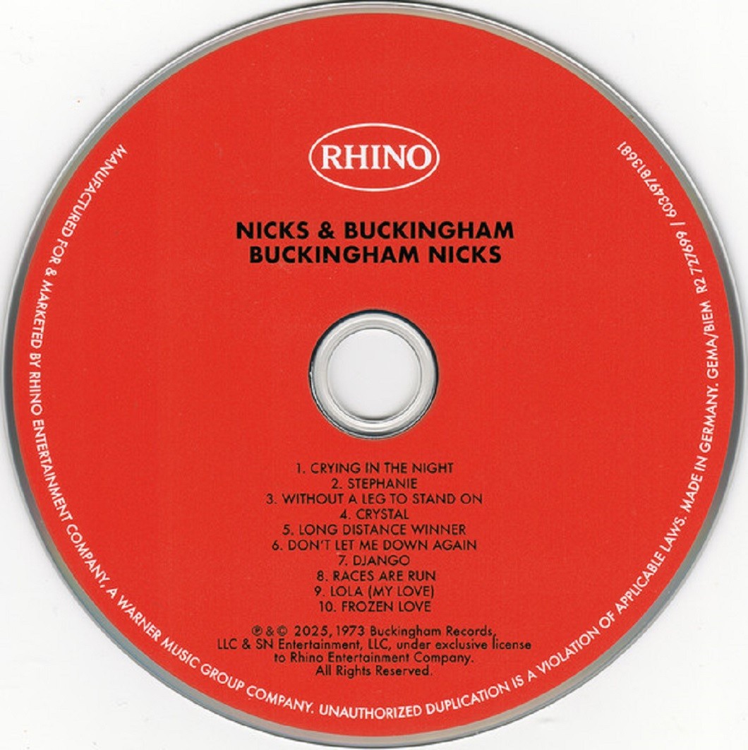 Buckingham Nicks Buckingham Nicks CD New Factory Sealed Digipak Free Shipping