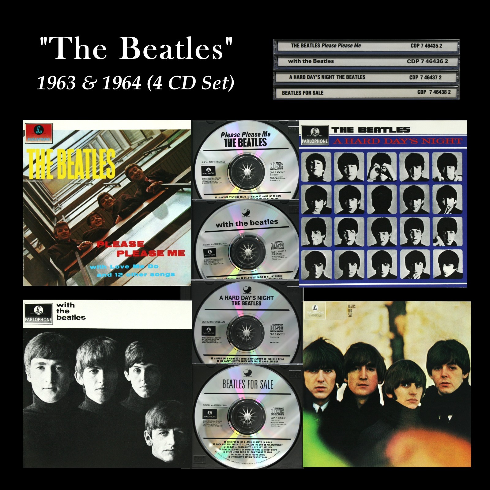 The Beatles (Early Years) - 1963 & 1964; 4xCDs Capitol / Apple; NM