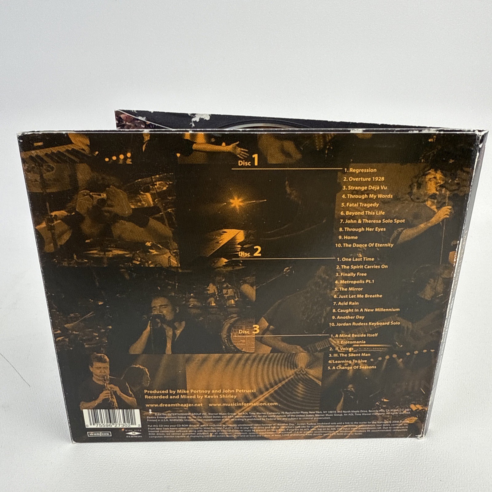 Dream Theater Live Scenes from New York 3-CD Live Album 2001 Elektra