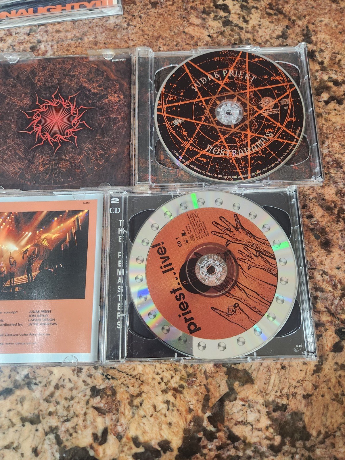 judas priest cd lot (2) Priest...live , Nostradamus