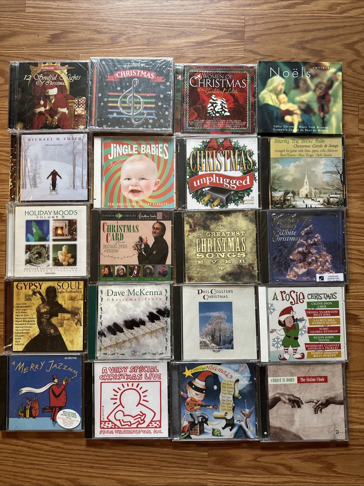 Lot of 20 CHRISTMAS HOLIDAY CDs Pop Rock Jazz Classical Country Kids New Sealed