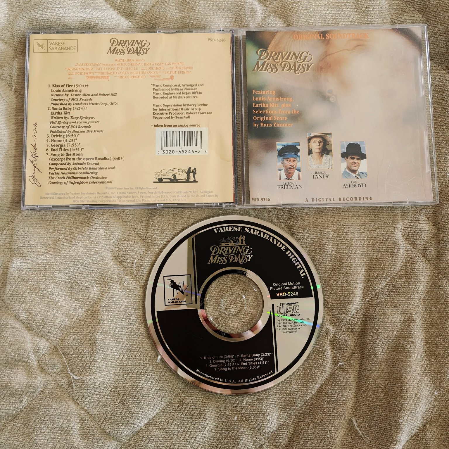 Driving Miss Daisy Soundtrack CD 1989 Varese Sarabande Original Score