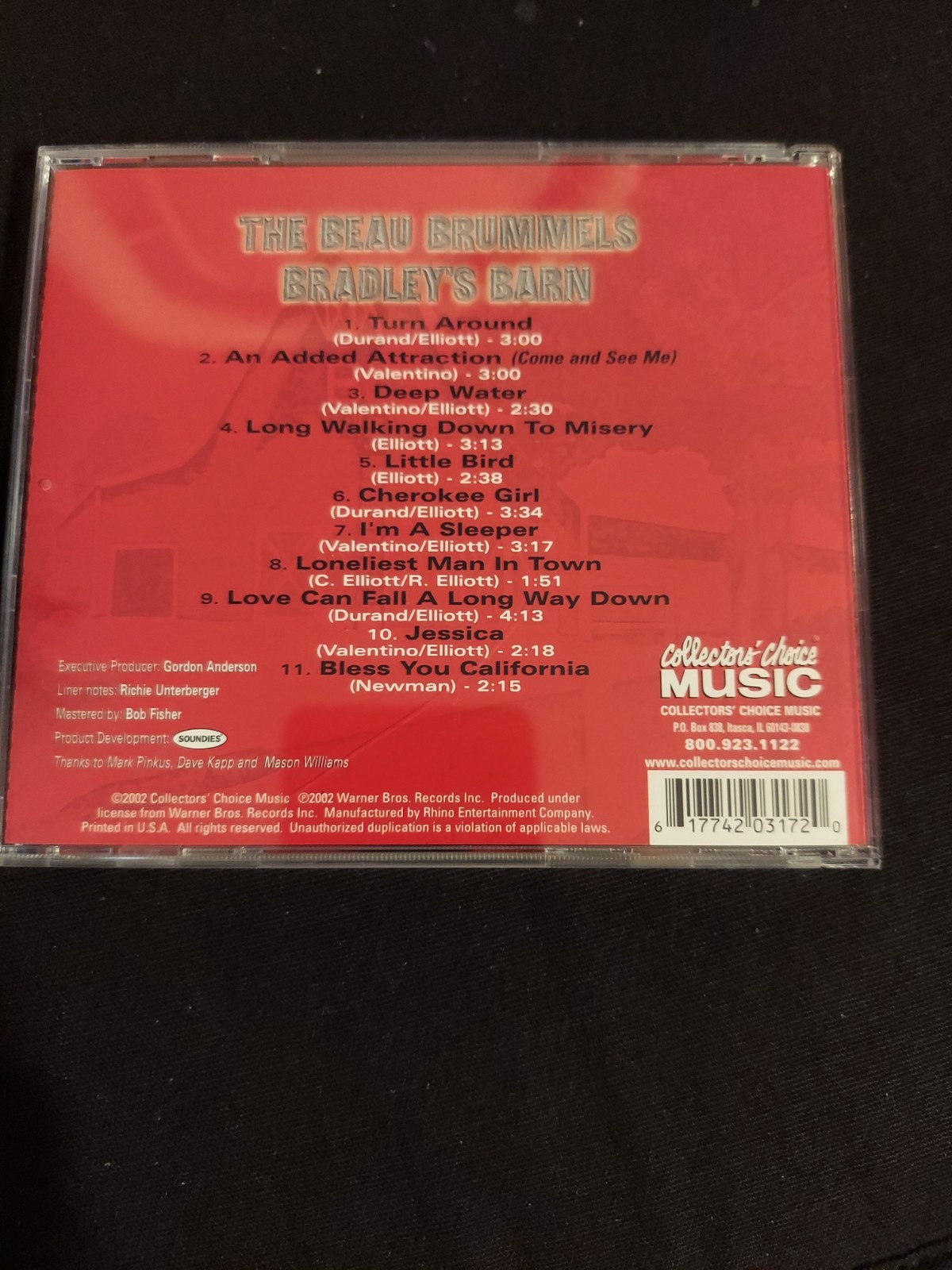 The Beau Brummels - Bradley's Barn 2002 CD