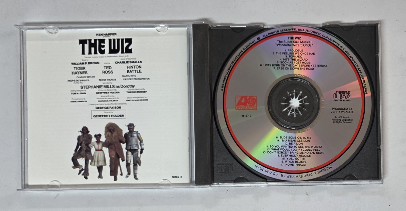 The Wiz - Original Cast Album (CD, 1975) Atlantic Records