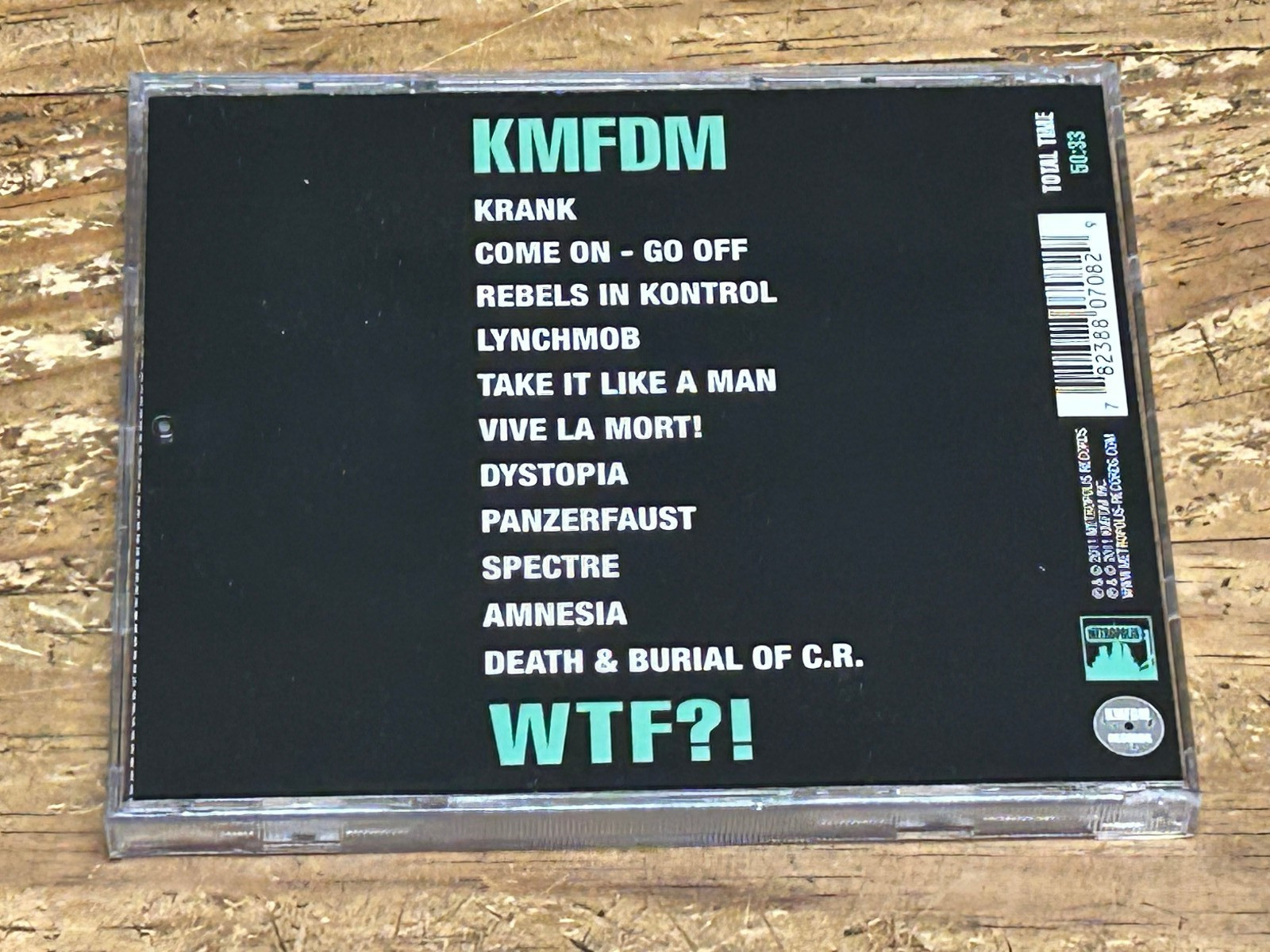 KMFDM - WTF?! CD. Super rare & out of print 2011 on Metropolis Records.