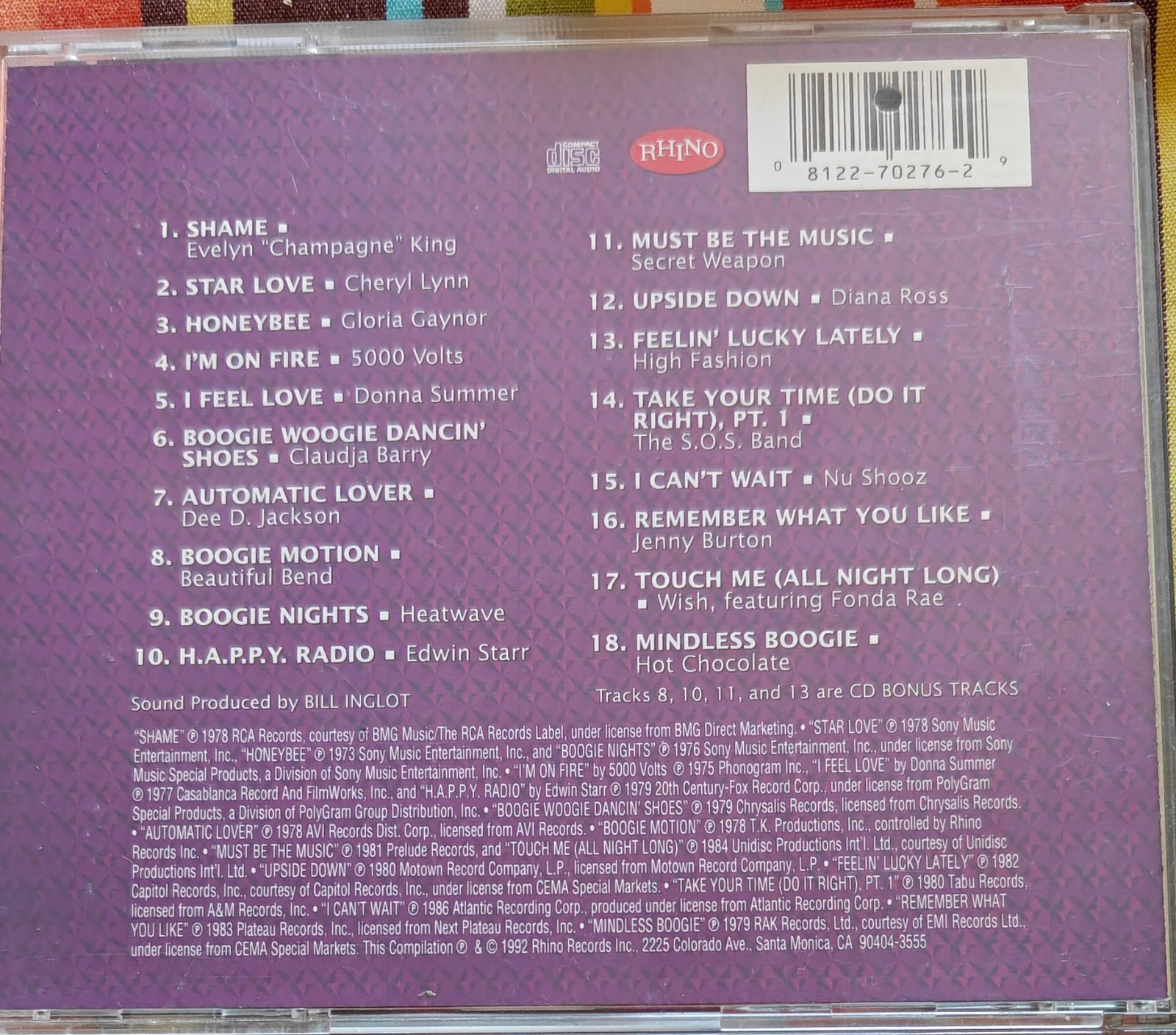 The Disco Years, Vol. 3 or 5: Must Be the Music (CD, May-1992,...