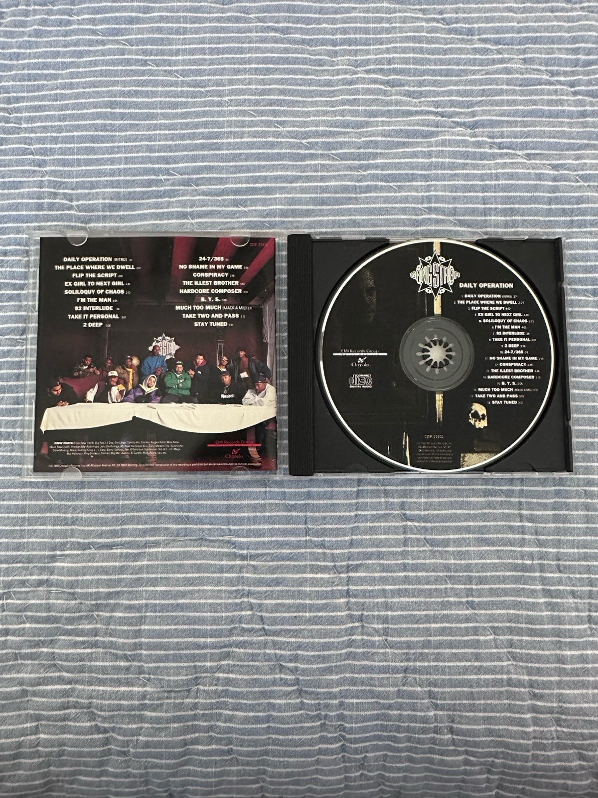 Gang Starr Daily Operation CD Album 1992 Chrysalis Records