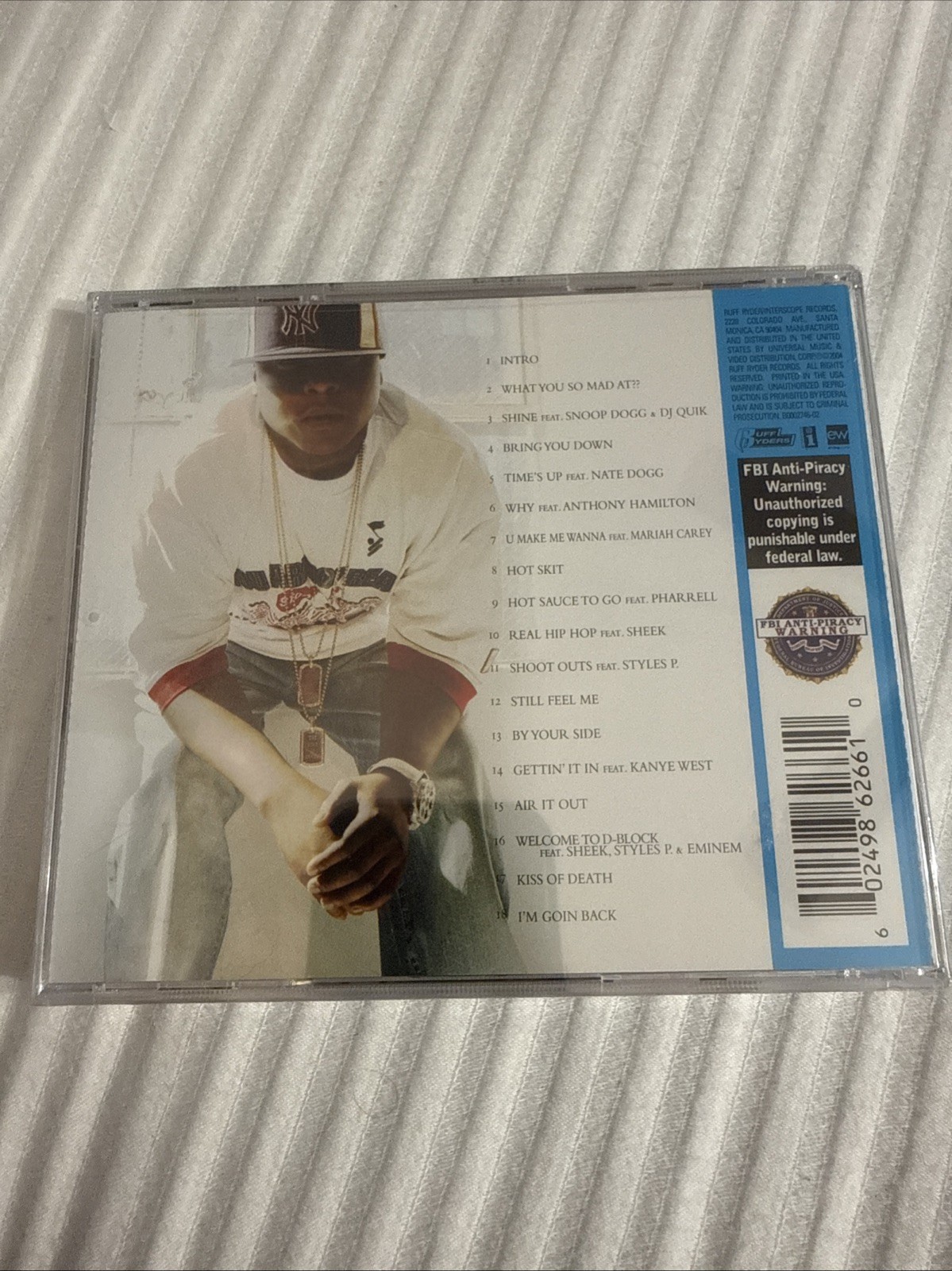 JADAKISS - KISS OF DEATH CD Ft Eminem, Mariah Carey, Nate Dogg NEW SEALED