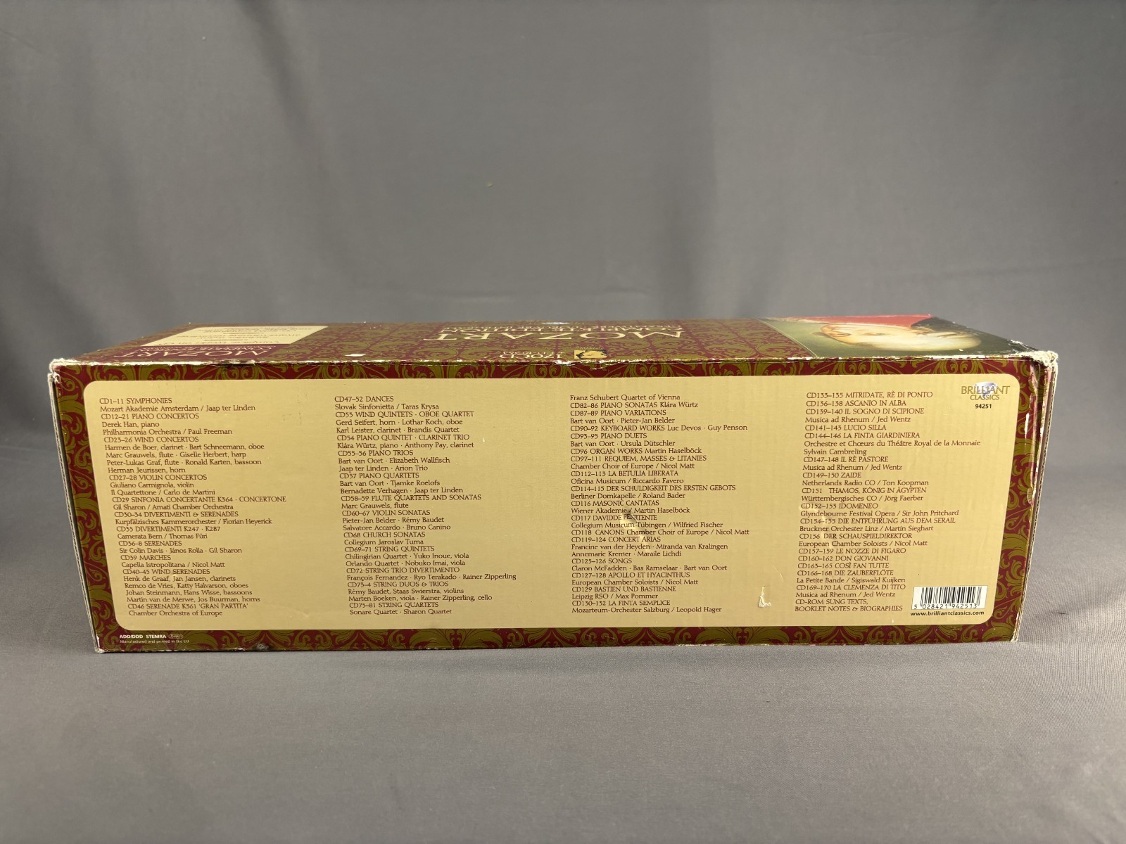 Brilliant Classics Mozart Complete Edition Box Set, 170 CDs +CD-ROM (2006)