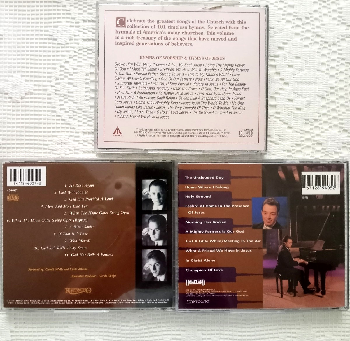 Gospel Music CDs Lot of 15 HYMNS Religious CHRISTIAN Various Artists GAITHERS