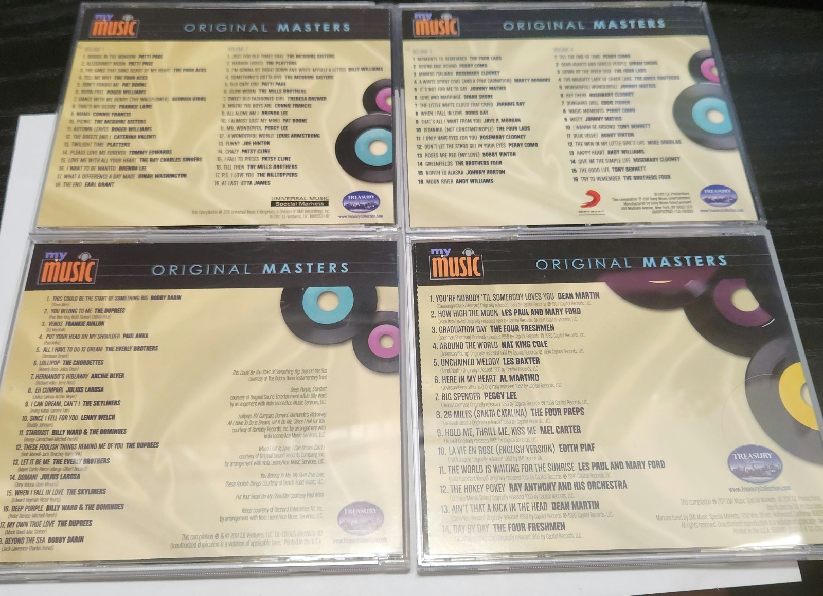 Moments To Remember Original Masters Golden Hits 50'S 60'S (4 CD Set)