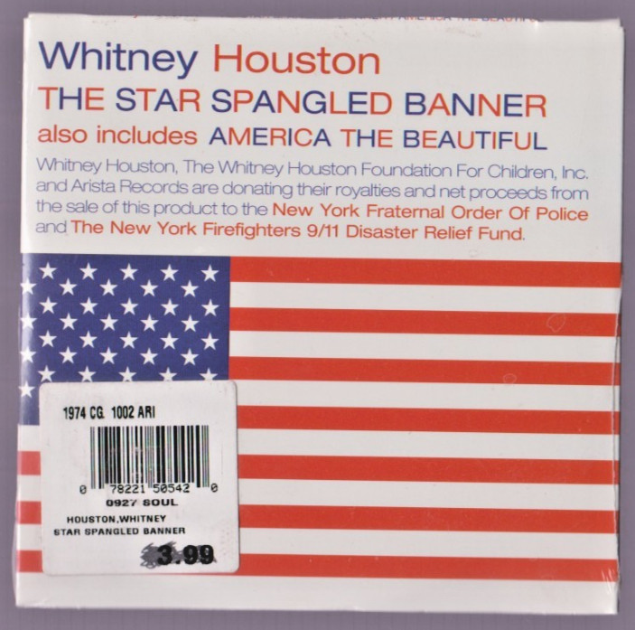 Whitney Houston Star Spangled Banner Single CD Super Bowl XXV 1991 NEW Sealed!